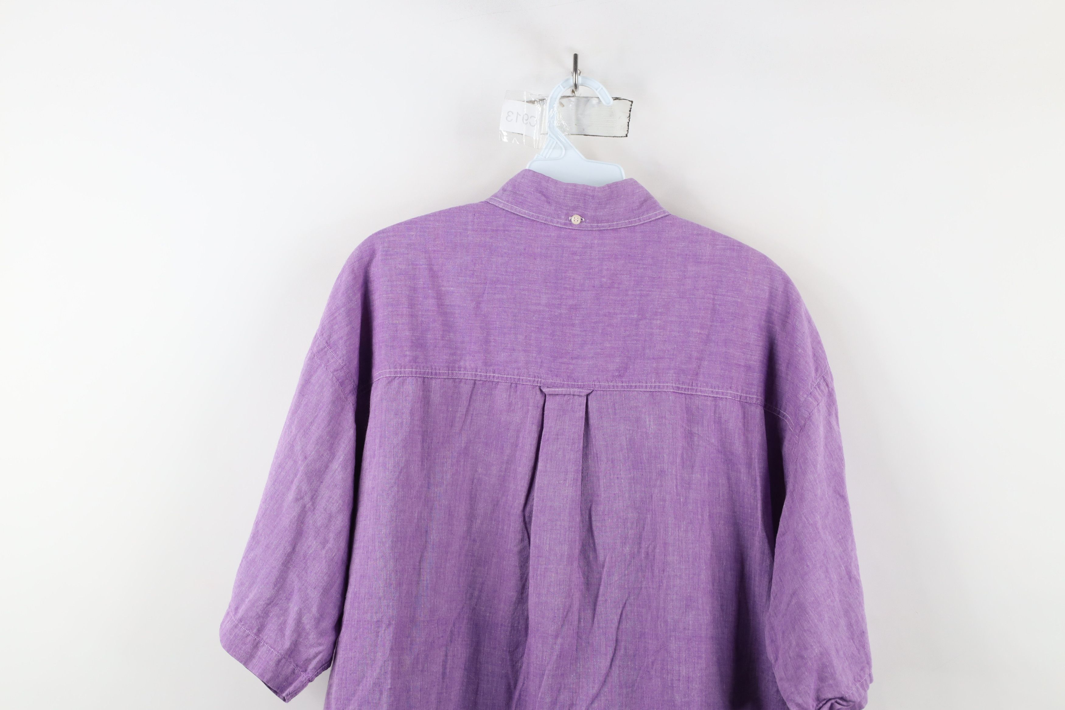 Vintage Vintage 90s Streetwear Chambray Short Sleeve Button Shirt Size US XL / EU 56 / 4 - 13 Thumbnail