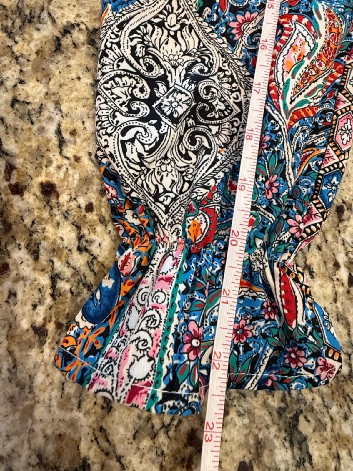 Other Floral paisley top colorful ruffled long sleeve SZ SM Size S / US 4 / IT 40 - 10 Thumbnail