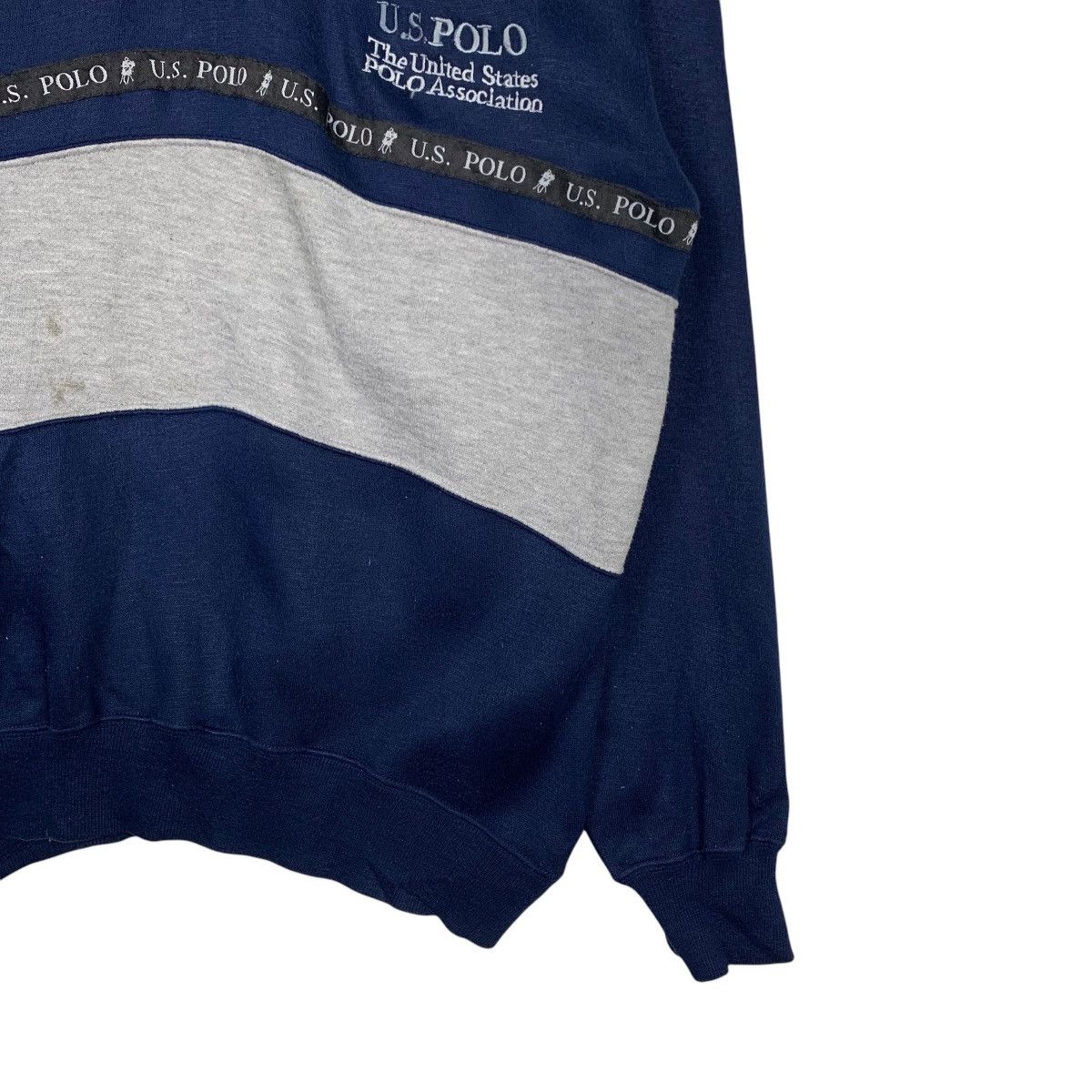 Japanese Brand U.S. POLO ASSOCIATION Colorblock Pullover Jumper #2204-C97 Size US L / EU 52-54 / 3 - 4 Thumbnail
