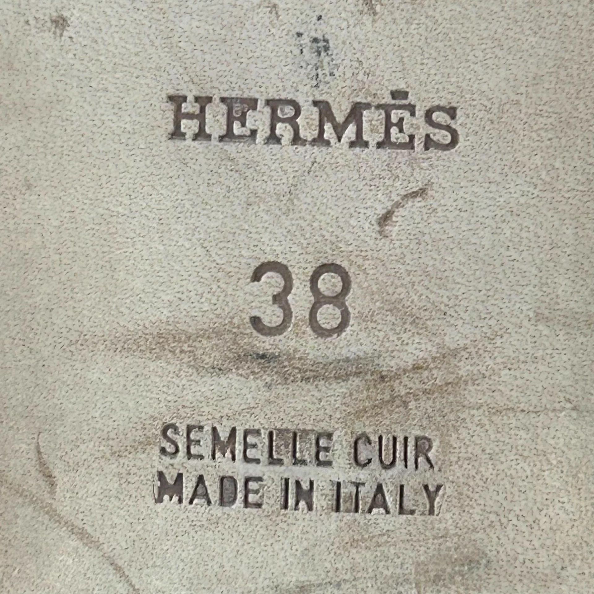 Hermes Hermes Ostrich H Slides Ceramic Pink 38 Size US 7 / IT 37 - 7 Thumbnail