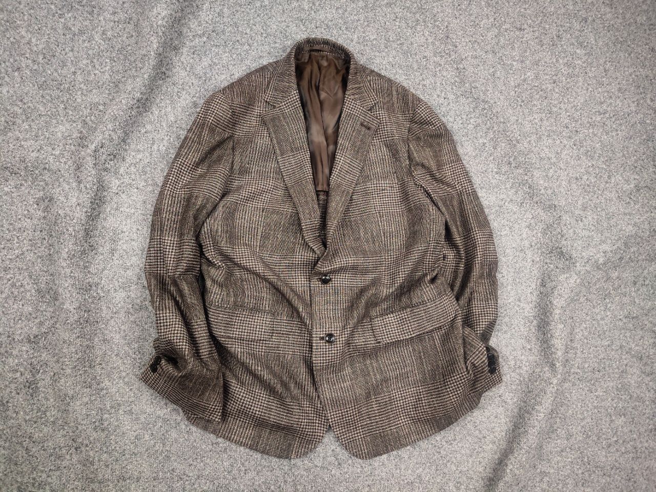 Ermenegildo Zegna Design Wool cashmere Tweed Blazer jacket