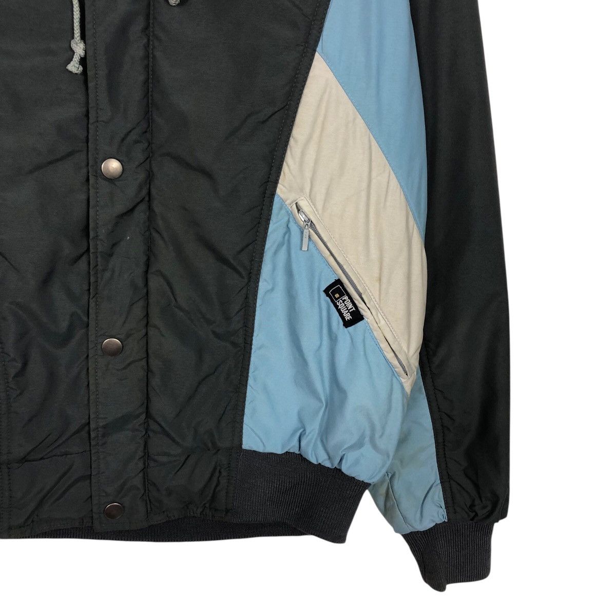 Japanese Brand 📌Vintage Ski Bomber Jacket Point Square Block Design Size US M / EU 48-50 / 2 - 6 Thumbnail