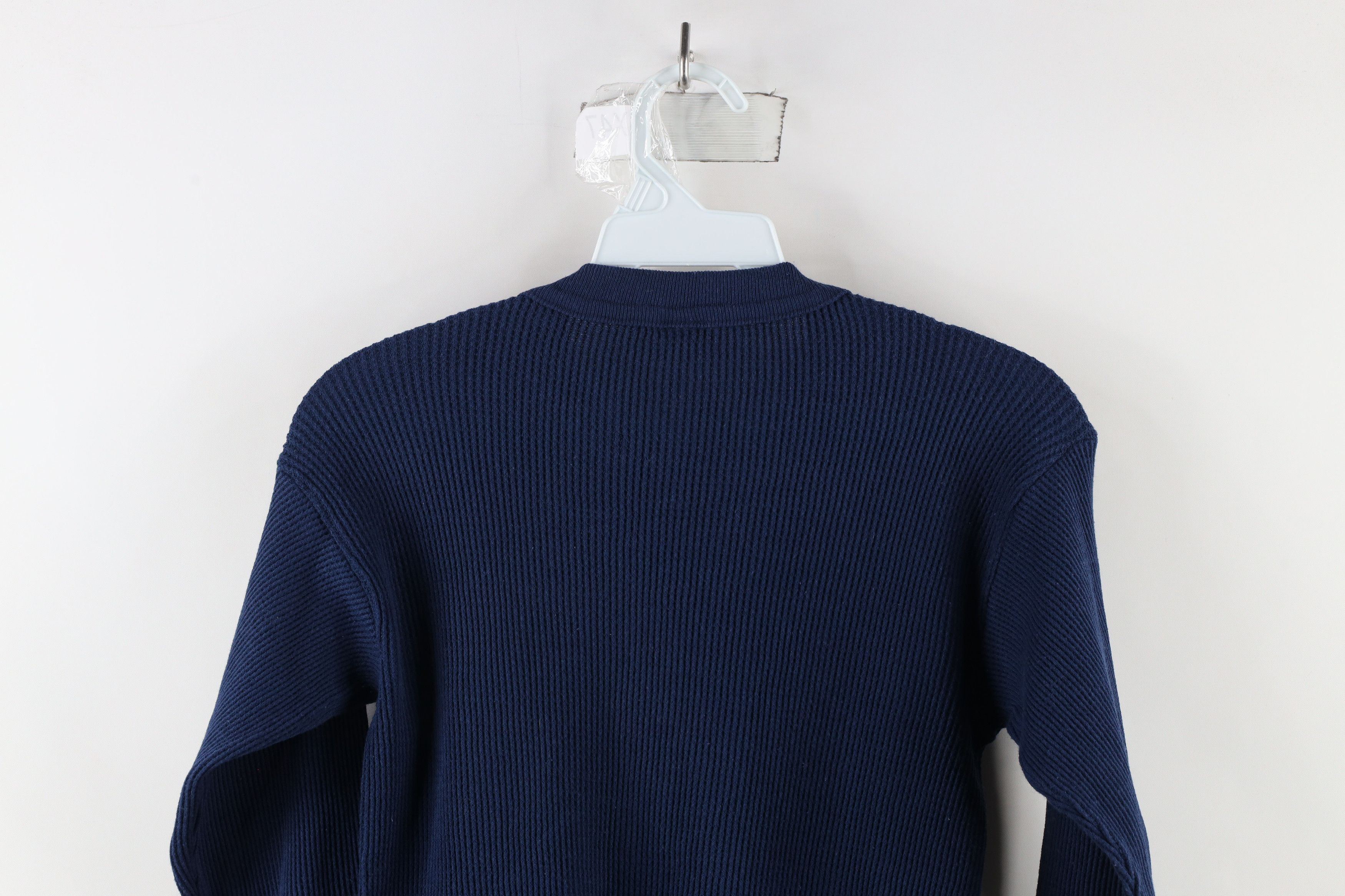 Vintage Vintage 90s Streetwear Waffle Knit Long Sleeve T-Shirt USA Size US M / EU 48-50 / 2 - 6 Thumbnail