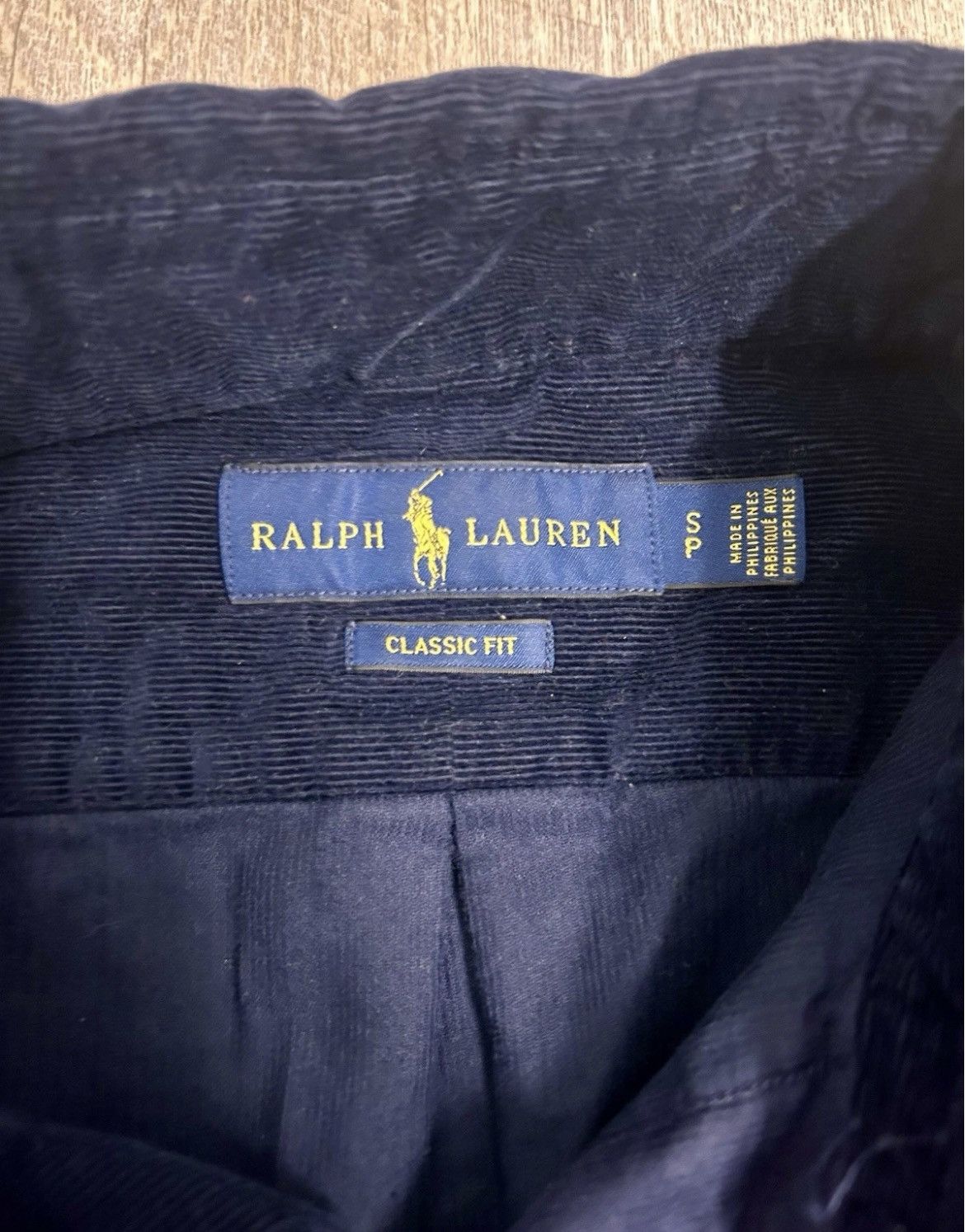 Ralph Lauren Ralph Lauren Corduroy Blue Button up Shirt Size S Size US S / EU 44-46 / 1 - 3 Thumbnail