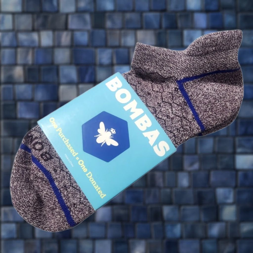 Vintage Bombas Womens L Ankle Socks Cushioned Seamless Toe Supima Midweight 1-Pack Purple Size ONE SIZE - 1 Thumbnail