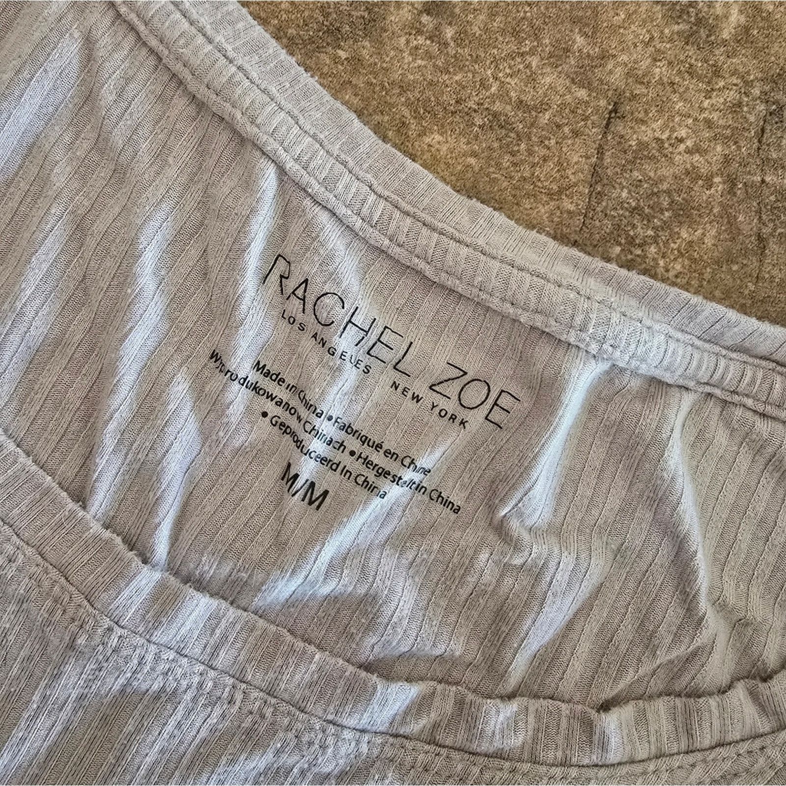 Rachel Zoe Nude Ribbed | RACHEL ZOE | Long Sleeve Size M / US 6-8 / IT 42-44 - 3 Thumbnail