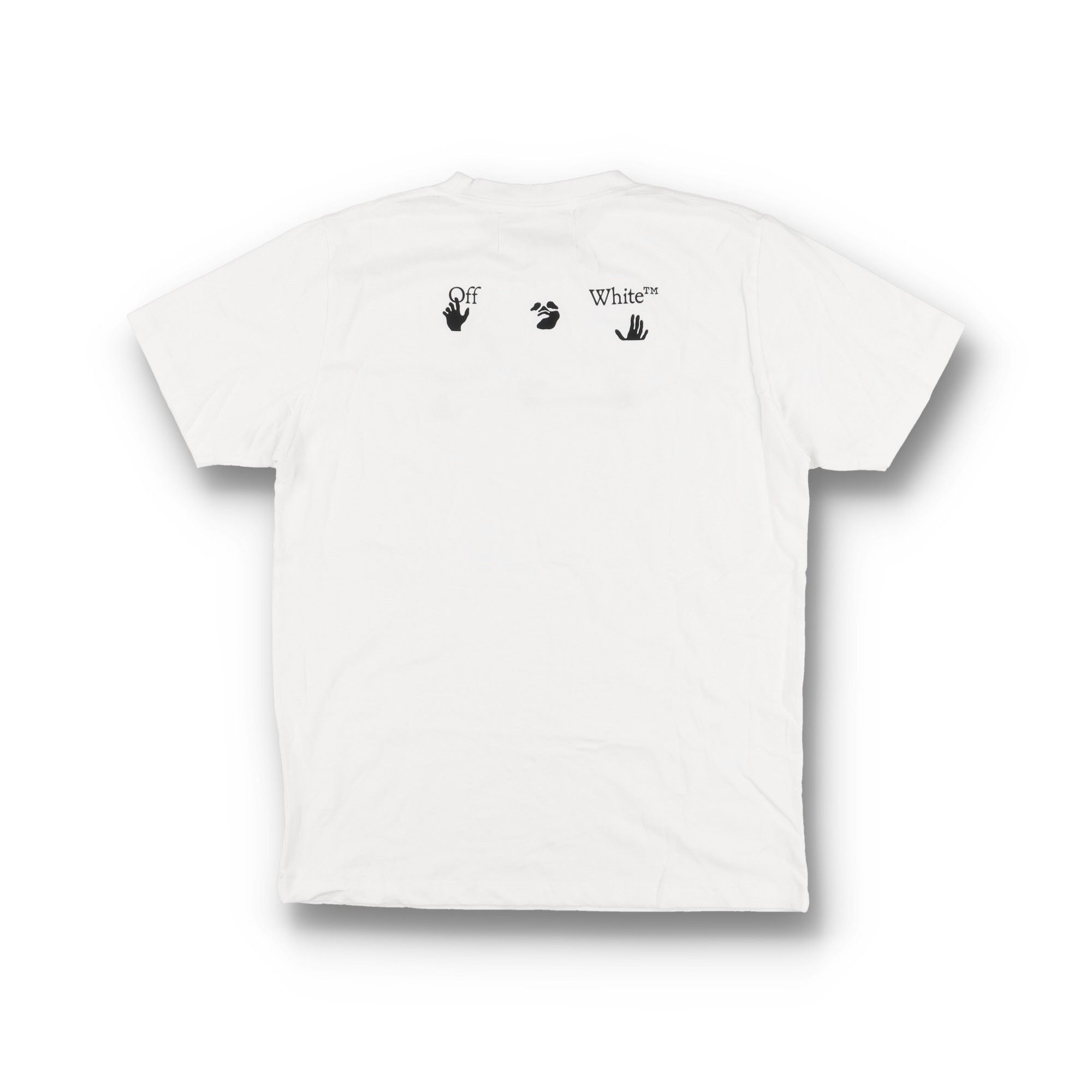 Off-White White Swimming Man Big Logo T-Shirt Size L / US 10 / IT 46 - 7 Thumbnail