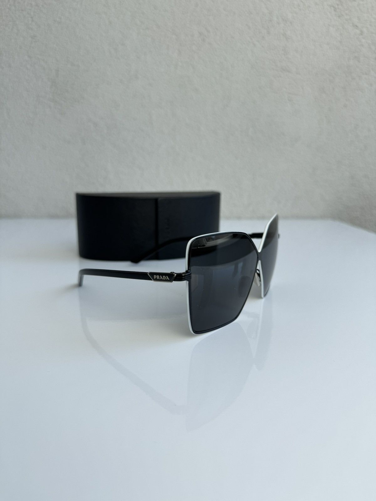 Prada Prada Sunglasses SPR Black Shield Gradient Designer Size ONE SIZE - 3 Thumbnail