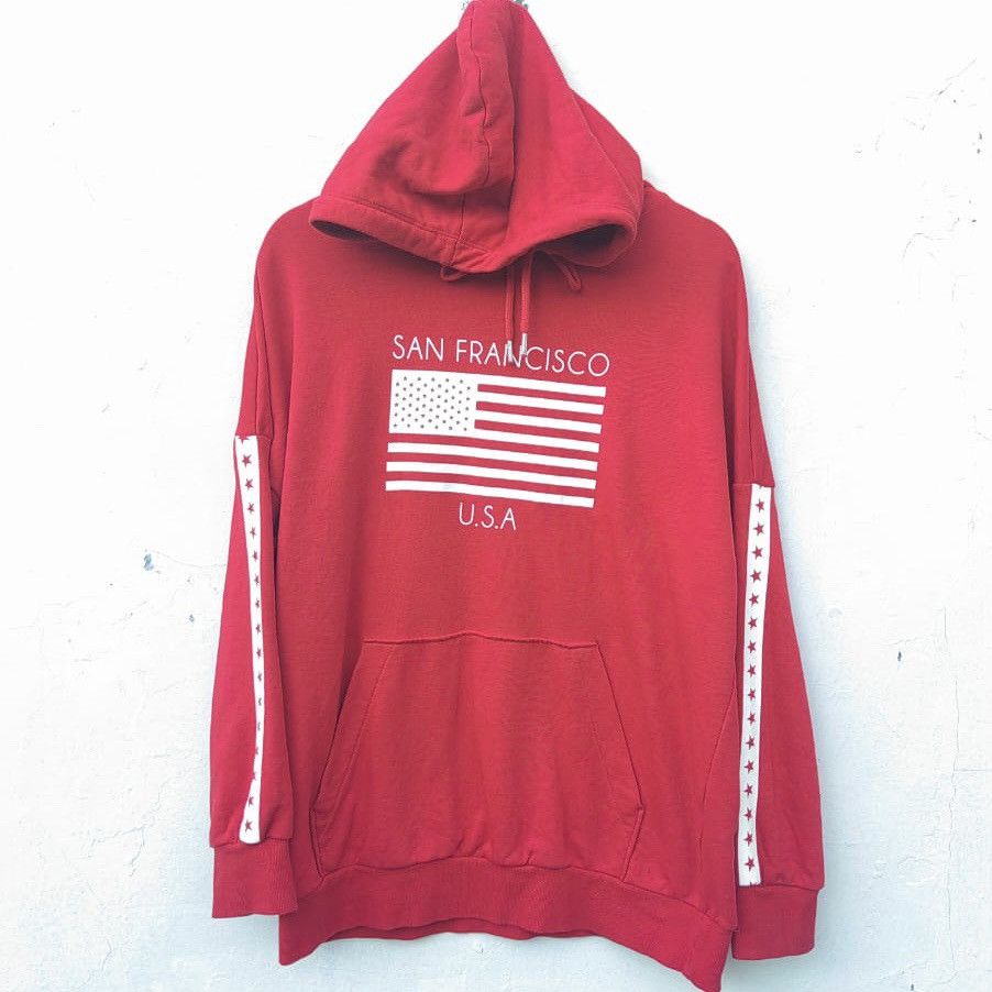 Divided Divided San Francisco red hoodie Size US S / EU 44-46 / 1 - 1 Thumbnail