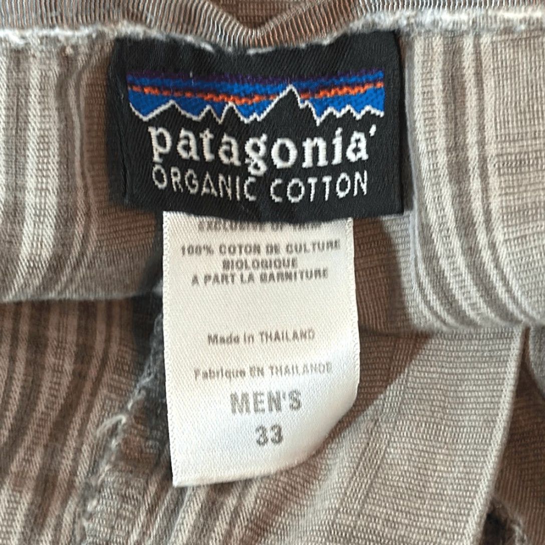 Patagonia Patagonia Cargo Shorts Mens 33 Organic Cotton Tan Stripe All-Wear Brown Stripe Size US 33 - 6 Thumbnail