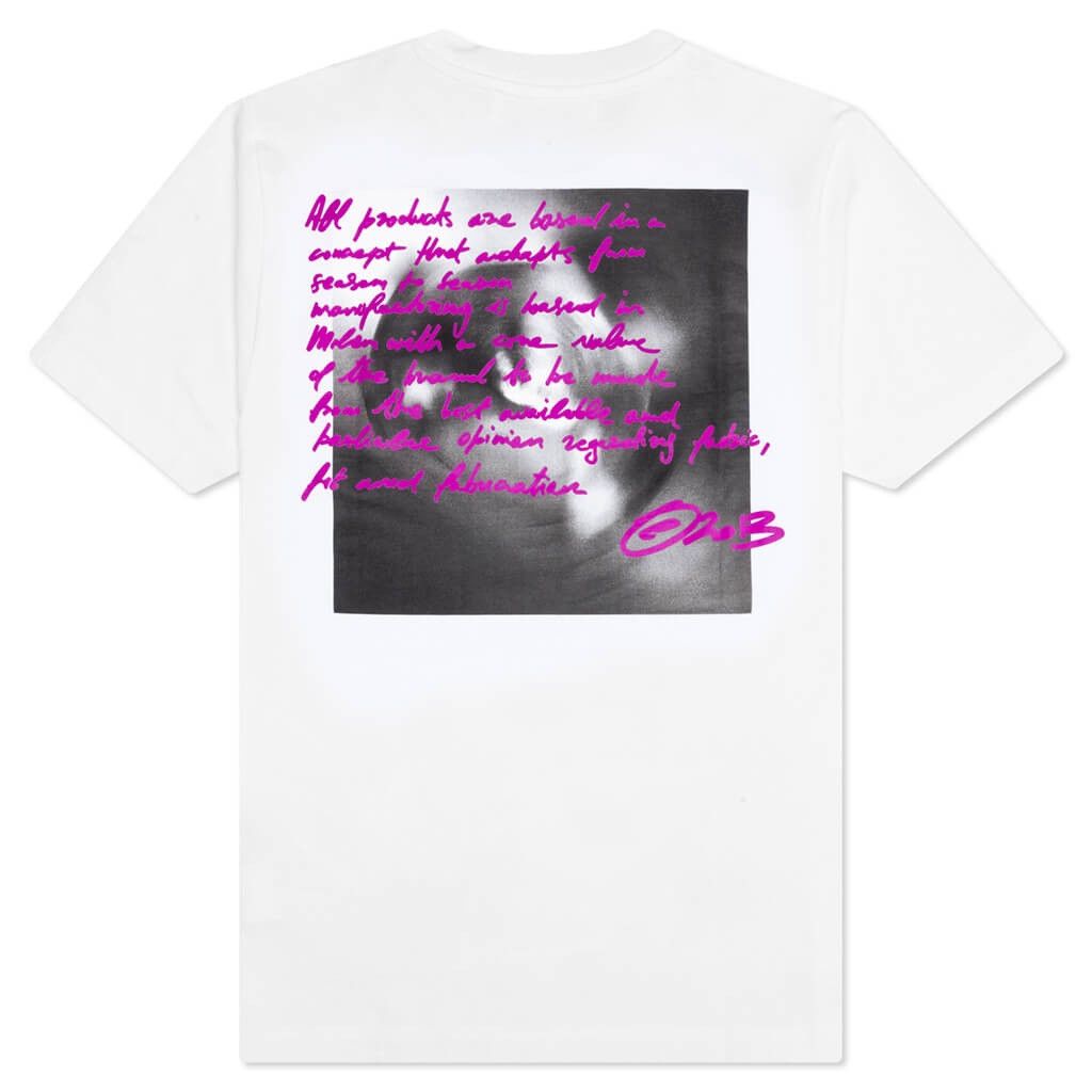 Off-White o1gr1nt0125 Tornado Type Slim S/S T-Shirt in White Size US S / EU 44-46 / 1 - 2 Thumbnail