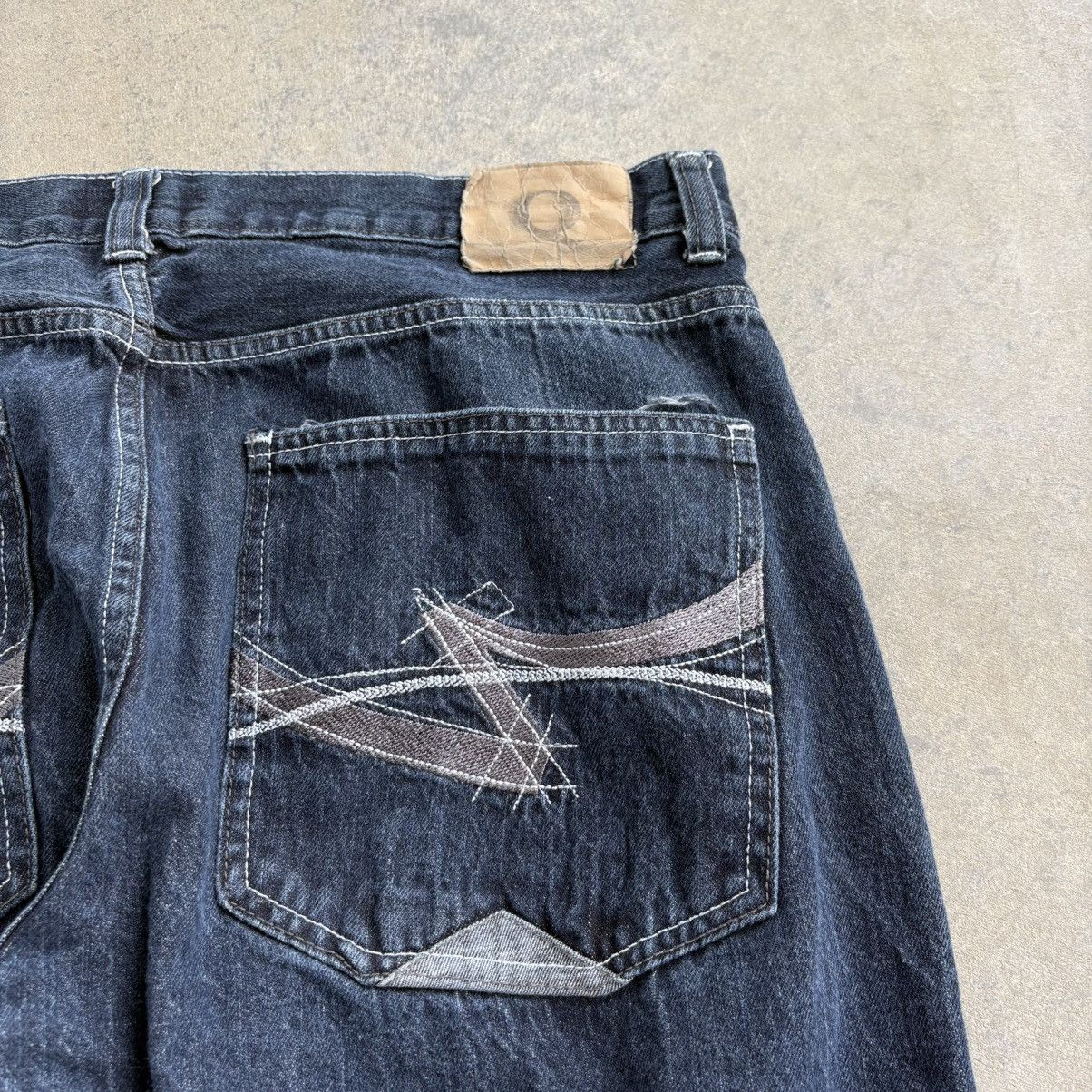 Southpole × Vintage Y2K Baggy "Q" Denim Jeans Wide Leg Skater Pants Southpole 42 Size US 42 / EU 58 - 5 Thumbnail