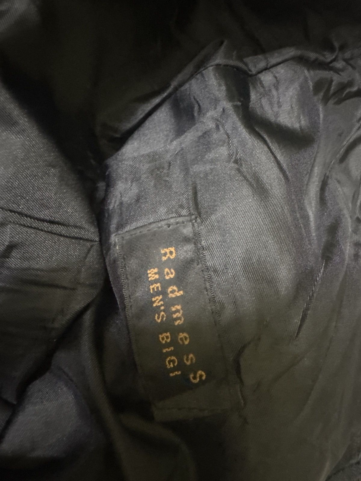 Leather × Vintage VINTAGE RadmesS MEN'S BIGI BLACK FAUX LEATHER Size US 27 - 15 Thumbnail