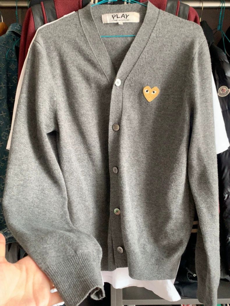 Comme des Garcons Comme Des Garcons Wool cardigan, grey V-neck Size M / US 6-8 / IT 42-44 - 1 Thumbnail