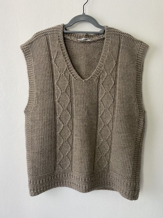 Our Legacy OUR LEGACY Cable Knit Vest in Tan | Grailed