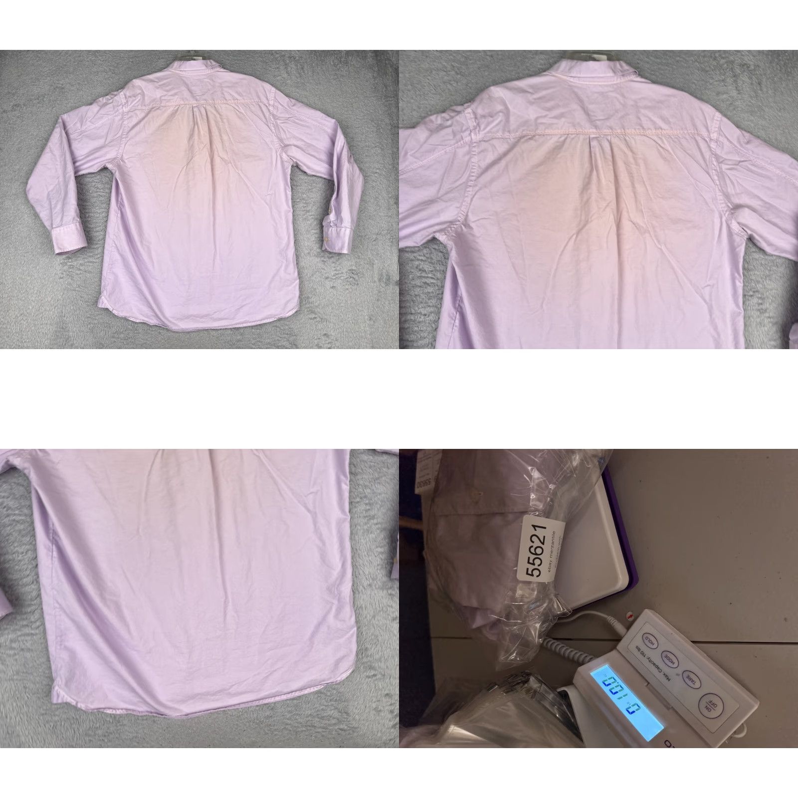 Tommy Bahama Tommy Bahama Shirt Men Large Purple Button Cotton Silk Blend Long Sleeve Casual Resort Hawaii Aloha 40 Chest Mens Size US L / EU 52-54 / 3 - 9 Thumbnail