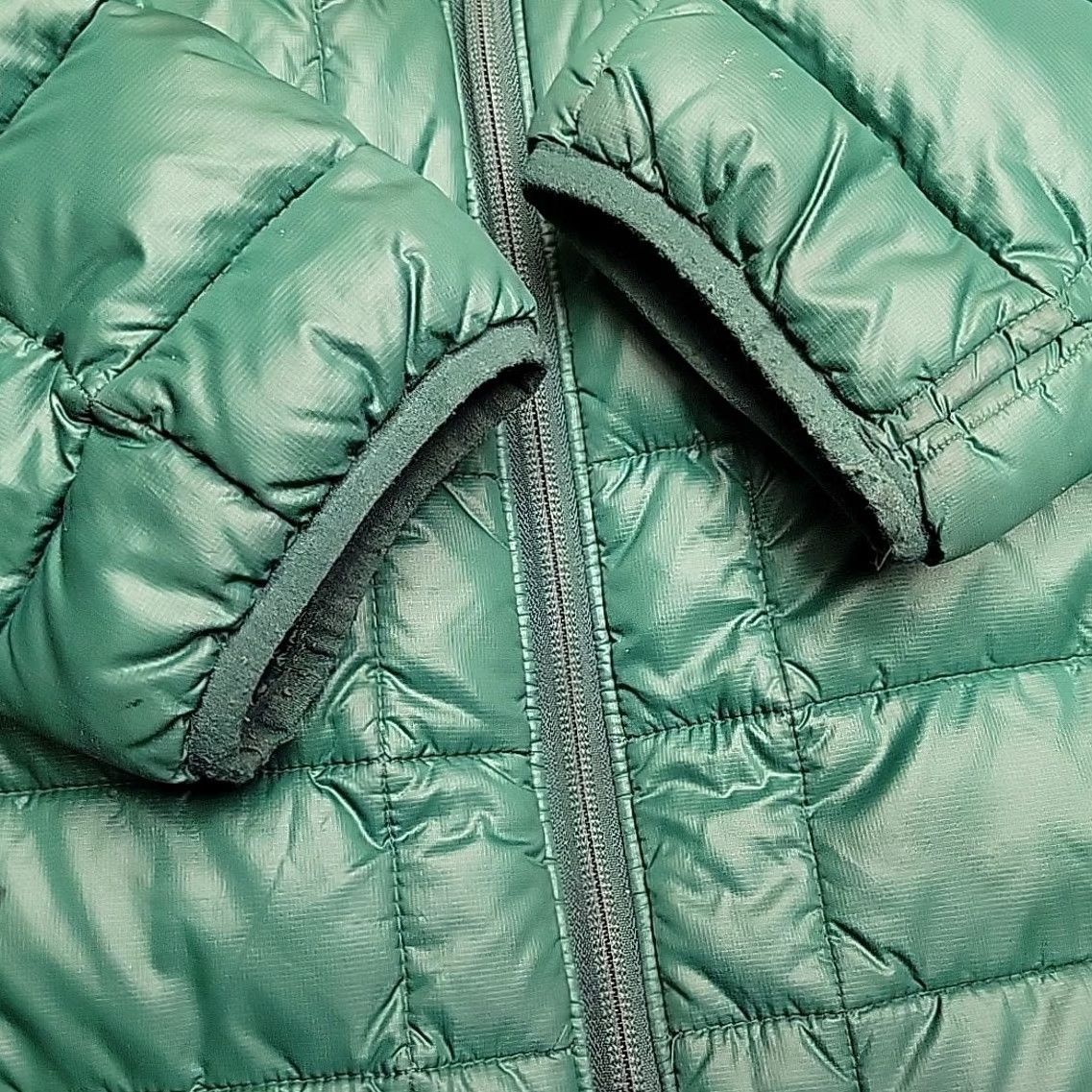 Vintage Columbia Turbo Puffer Down Jacket Mens L Green Omni Heat 650TD Full Zip Jacket Size US L / EU 52-54 / 3 - 5 Thumbnail