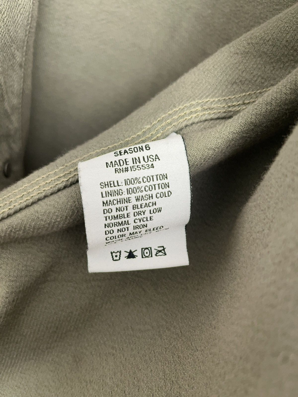 Yeezy YEEZY Season 6 Sage Workwear Shirt Made in USA 🇺🇸 Size US XS / EU 42 / 0 - 5 Thumbnail