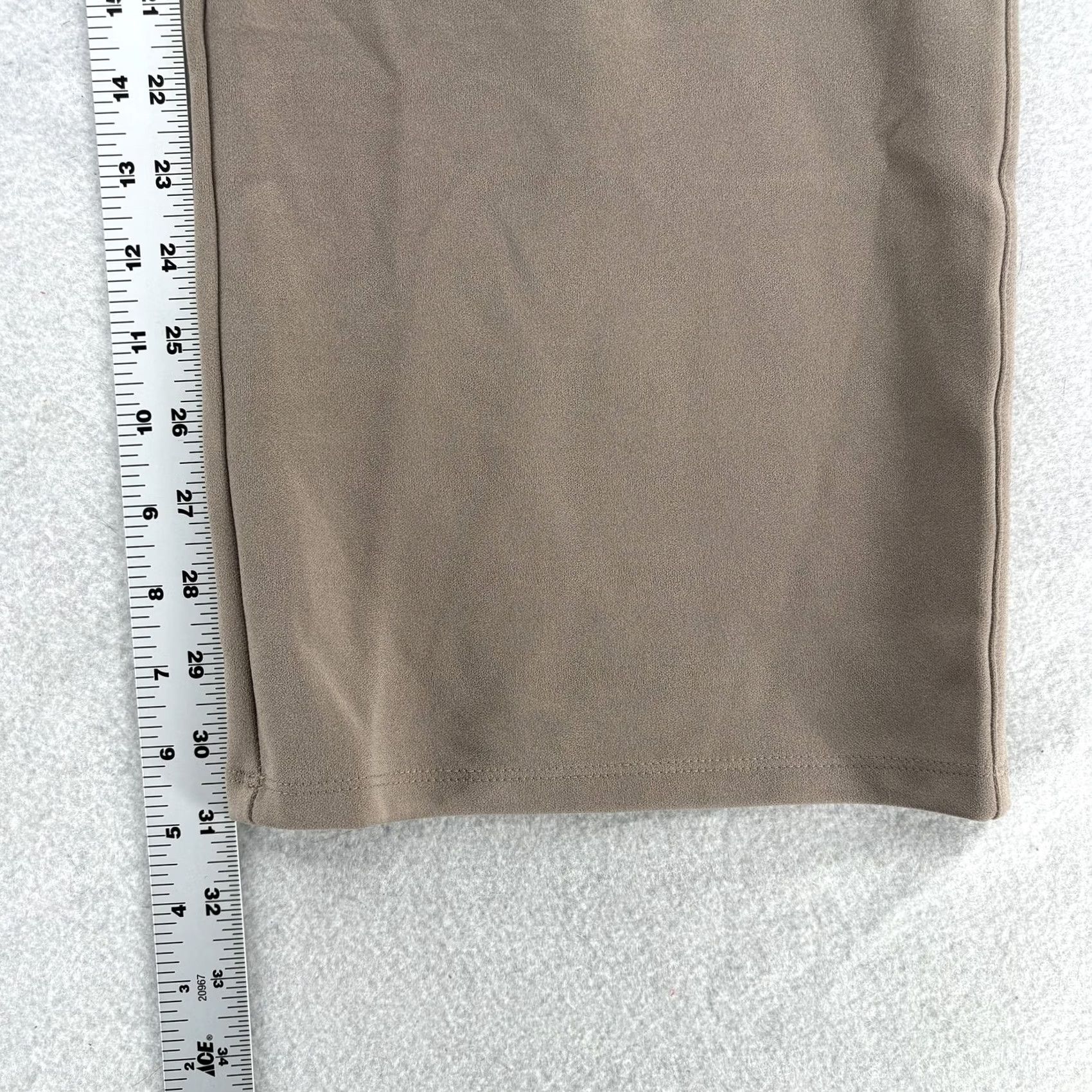 H&M H&M Crepe Dress Pants Womens Small Beige Wide Leg Stretch Zip Pockets Workwear Size 28" / US 6 / IT 42 - 7 Thumbnail