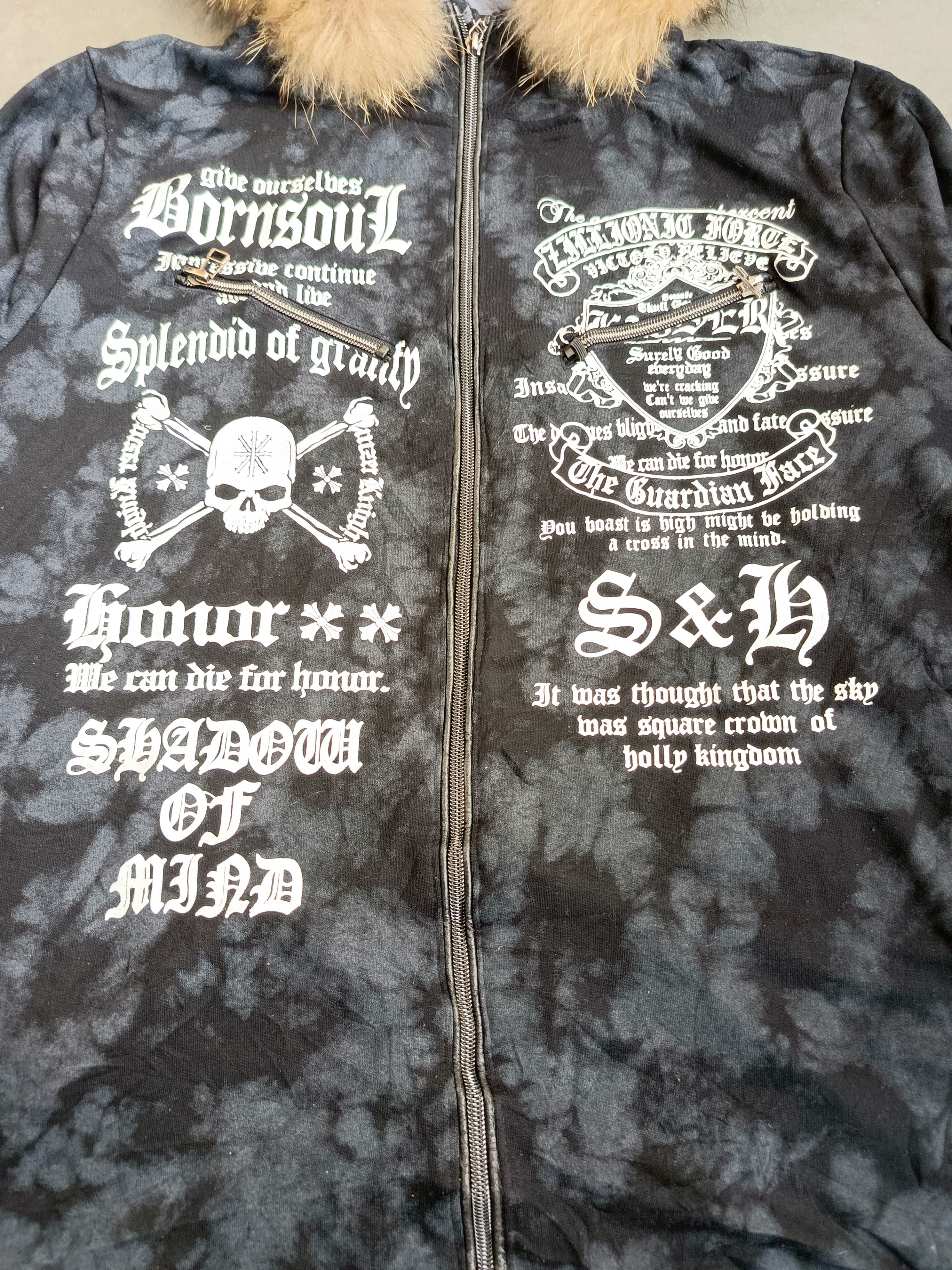 14th Addiction Beaumere Fur Hoodie Poem Skulls Cross Chrome LGB Style Size US M / EU 48-50 / 2 - 4 Thumbnail