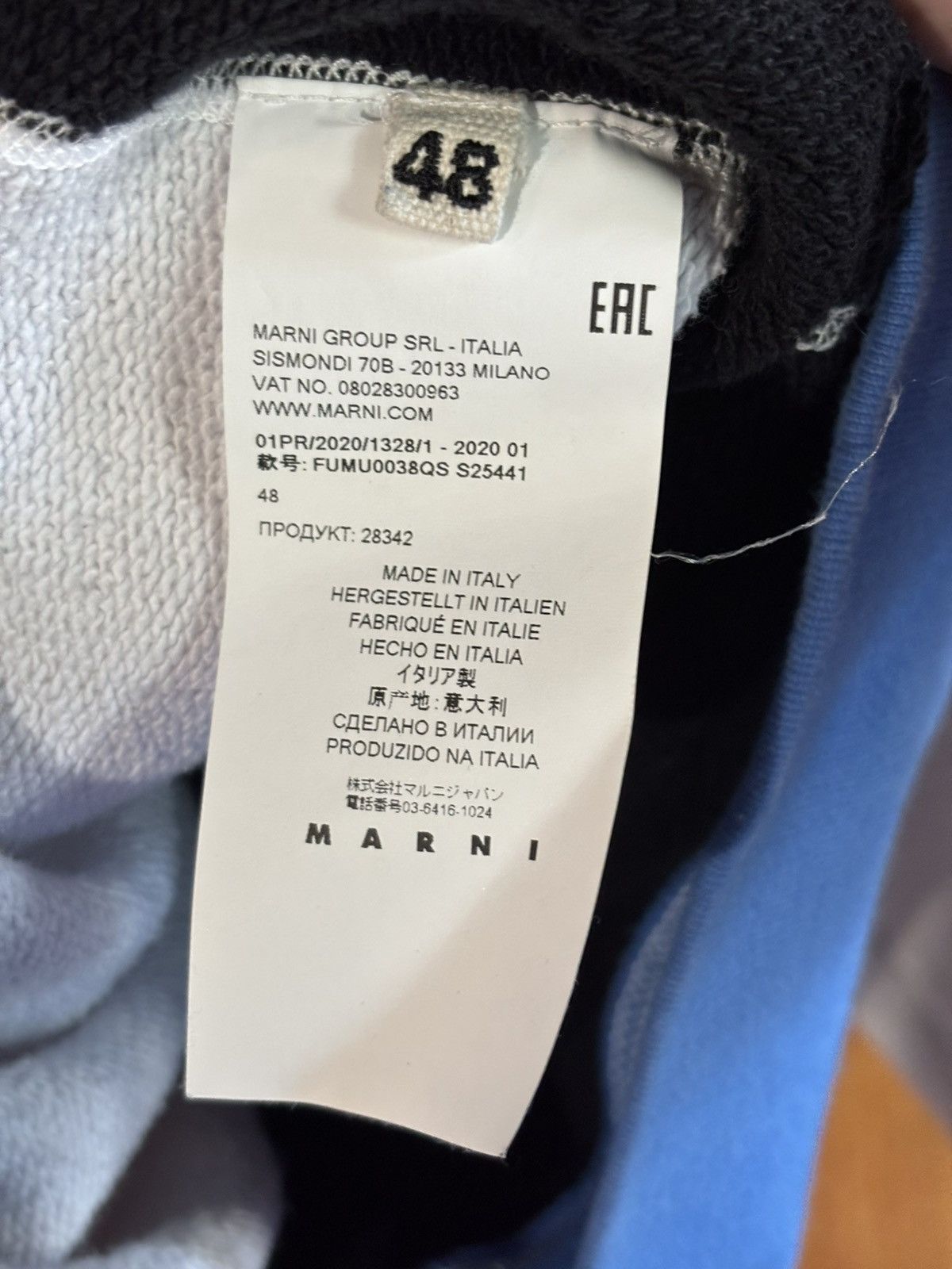 Marni Marni Logo Crewneck Hoodie Color Block Size US M / EU 48-50 / 2 - 5 Thumbnail
