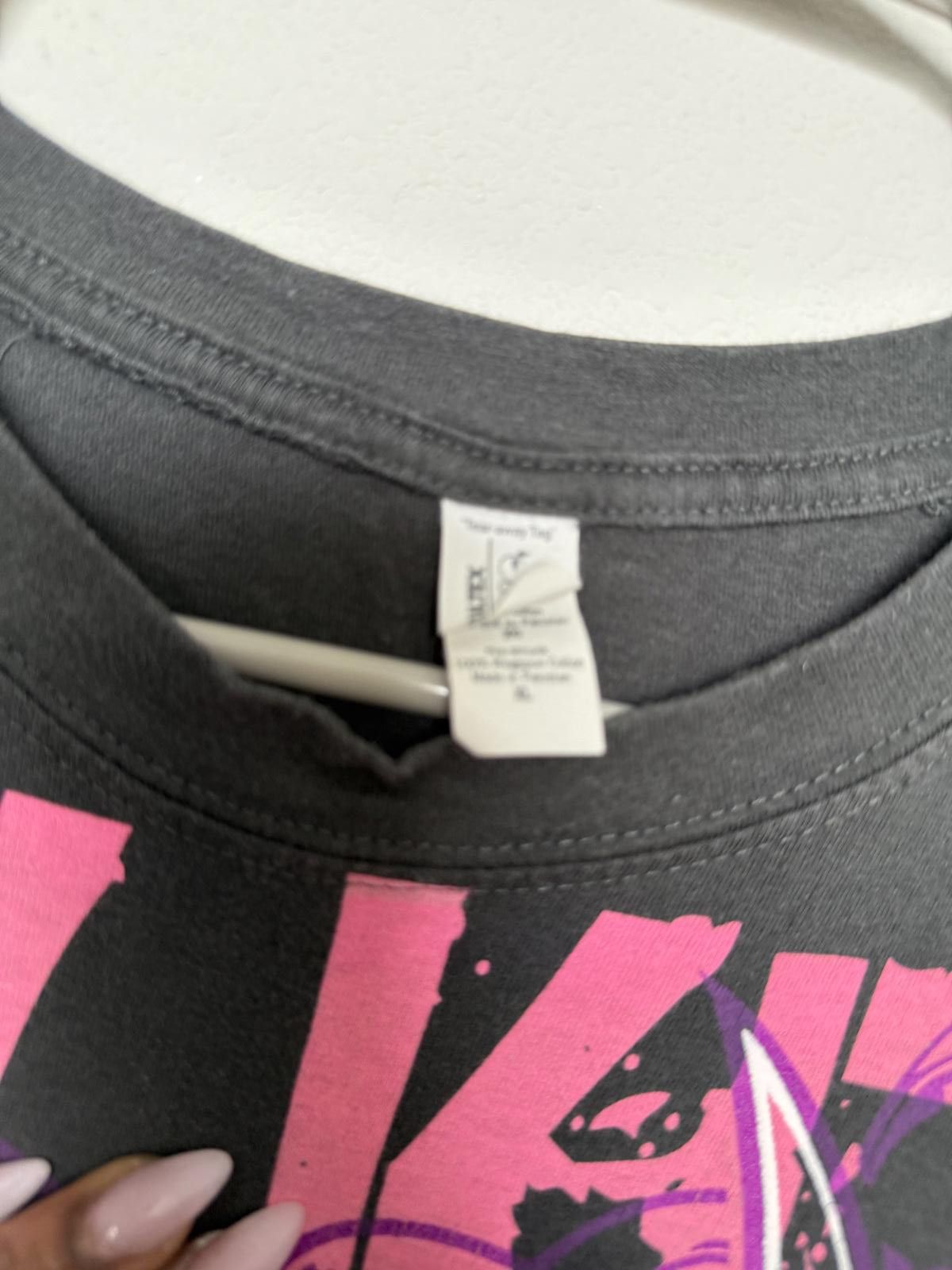Designer Toby Keith Graphic Tee - Black with Pink Design Size XL / US 12-14 / IT 48-50 - 3 Thumbnail
