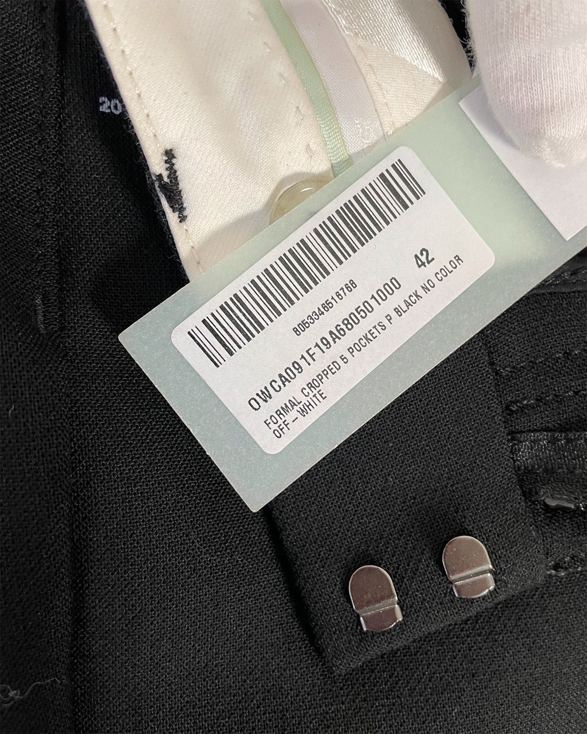 Off-White OFF-WHITE FW 19 Formal Cropped Pants Size 28" / US 6 / IT 42 - 5 Thumbnail