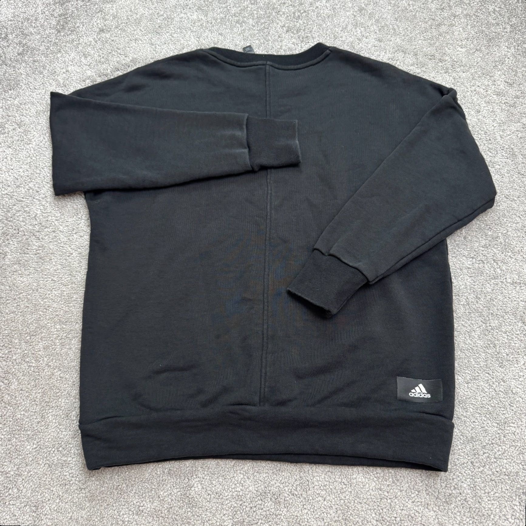 Adidas Adidas Sweatshirt Mens XS Black Pullover Crew Neck Zip Sleeve Logo All Seasons Lightweight Fleece Modern Sport Size US XS / EU 42 / 0 - 2 Thumbnail