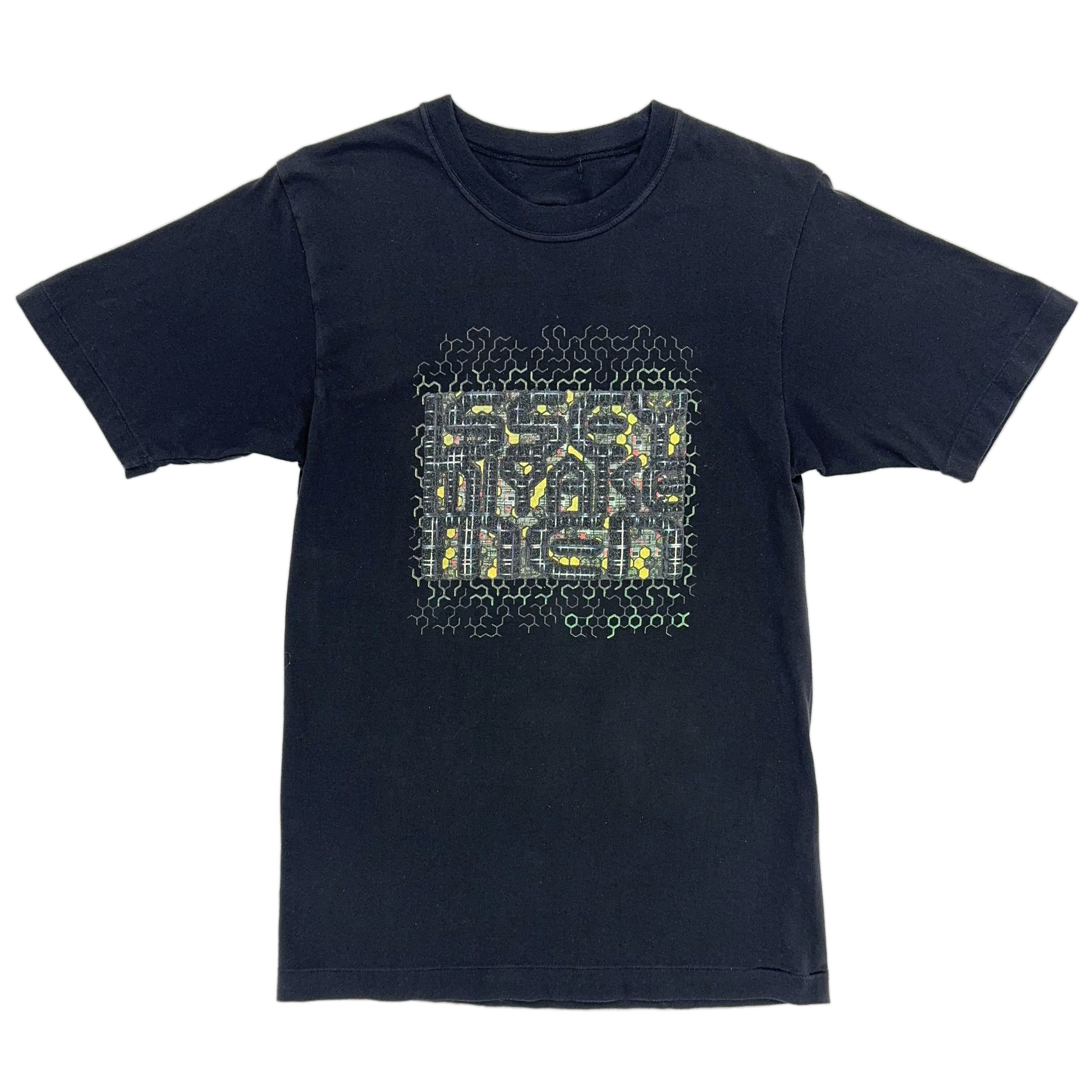 image of Ss98 'Issey Miyake Men' Graphic T-Shirt By Organix in Black, Men's (Size Medium)