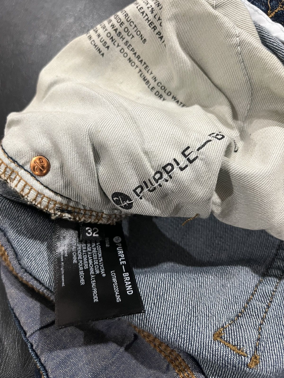 Purple Brand Purple-Brand Ripped Vintage Jeans Size US 32 / EU 48 - 4 Thumbnail