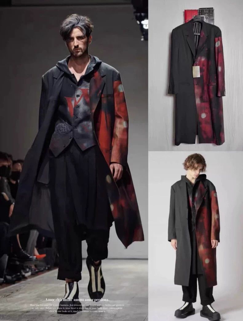 Yohji Yamamoto Yohji Yamamoto 23SS Abstract Pattern Coat Size US M / EU 48-50 / 2 - 1 Thumbnail