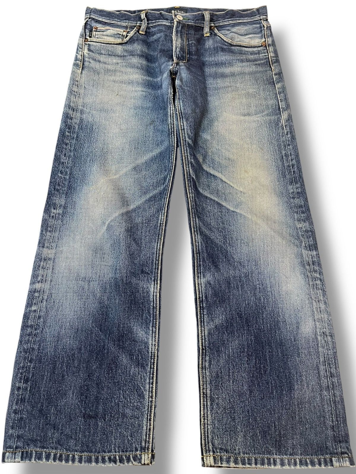 Paul Smith Vintage Paul Smith Whiskers Faded Grunge Denim Size US 34 / EU 50 - 1 Thumbnail