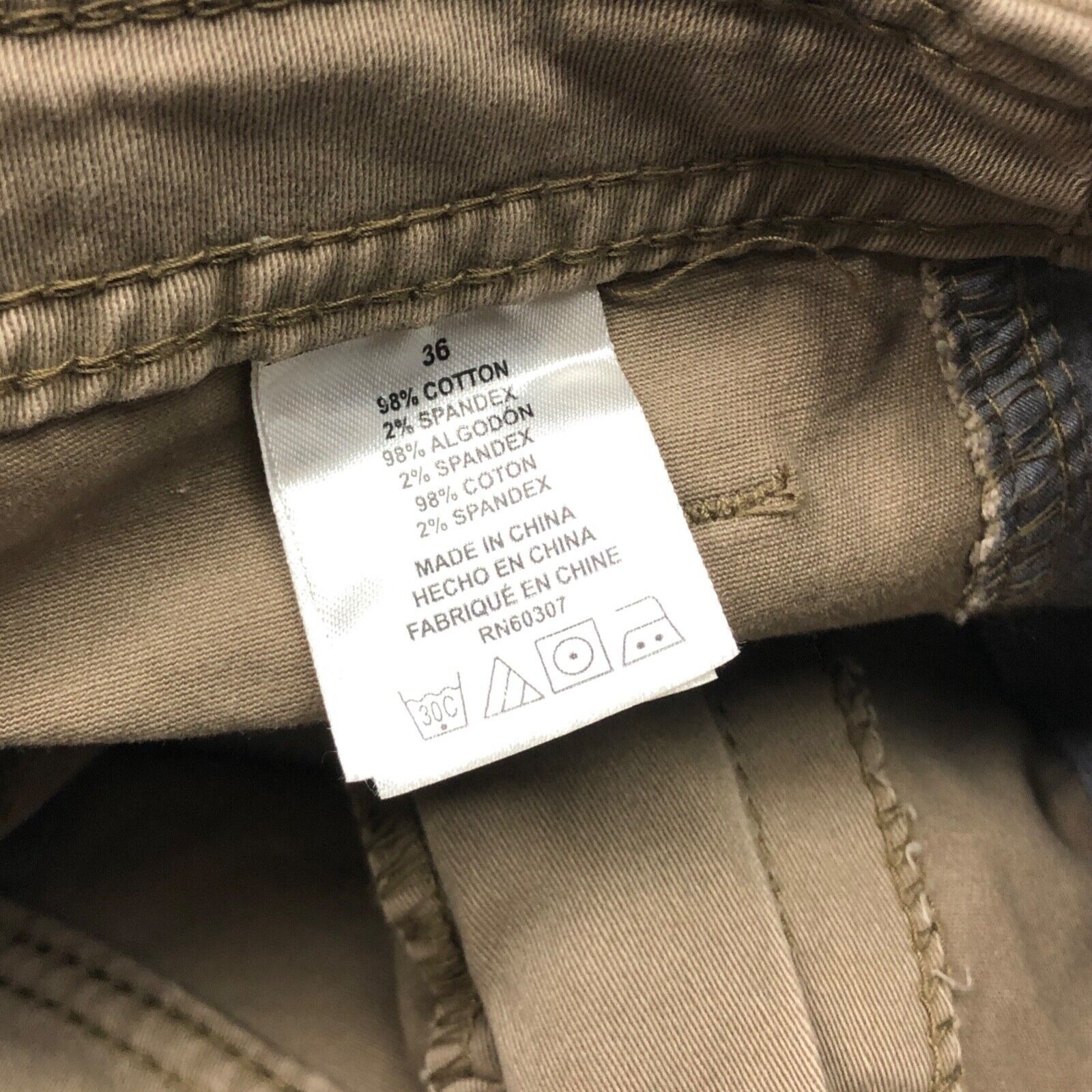 UNIONBAY × Vintage Vintage Y2K UnionBay Tan Brown Khaki Cargo Shorts Bottoms Size US 36 / EU 52 - 4 Thumbnail