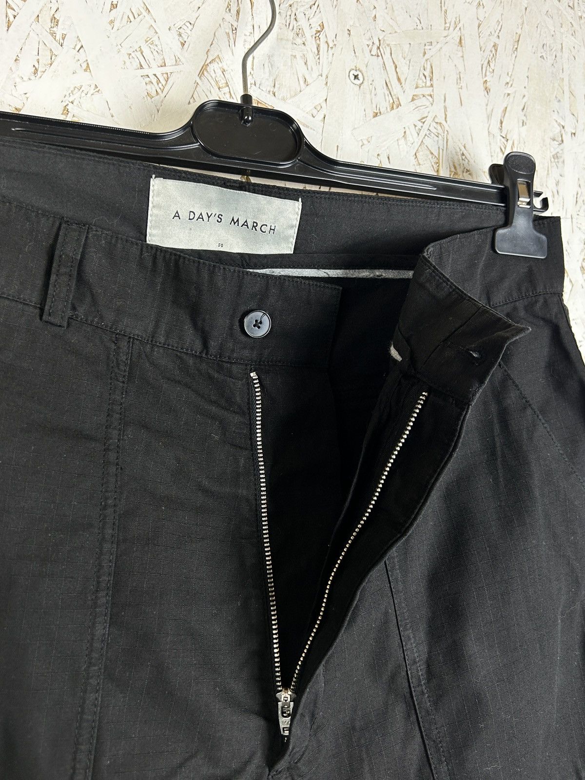 A Day's March A Day’s March Ripstop Cargo Style Pants Black Size 50 Size US 34 / EU 50 - 3 Thumbnail