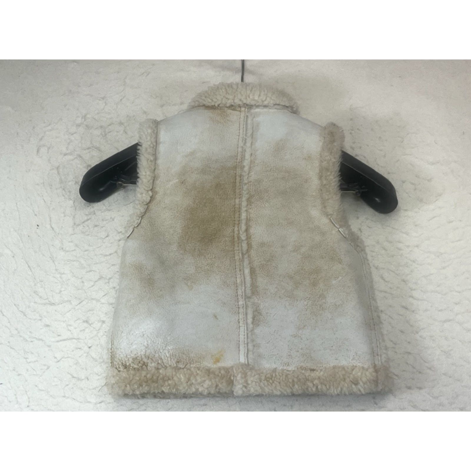 Vintage VINTAGE Overland Vest Women L Beige Leather Shearling Mid-Length Casual Fall Winter Spring Size L / US 10 / IT 46 - 2 Thumbnail