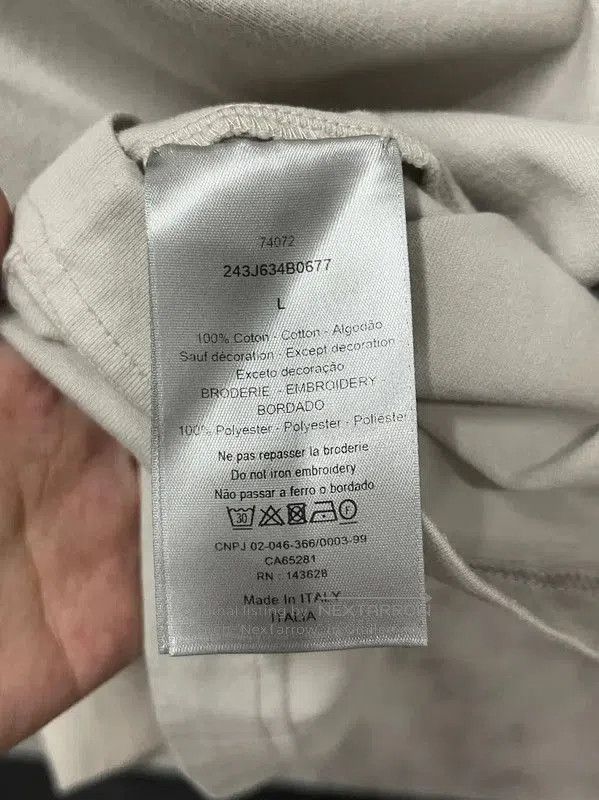 Dior Dior White Cotton Short-Sleeve T-Shirt . Size US L / EU 52-54 / 3 - 8 Thumbnail