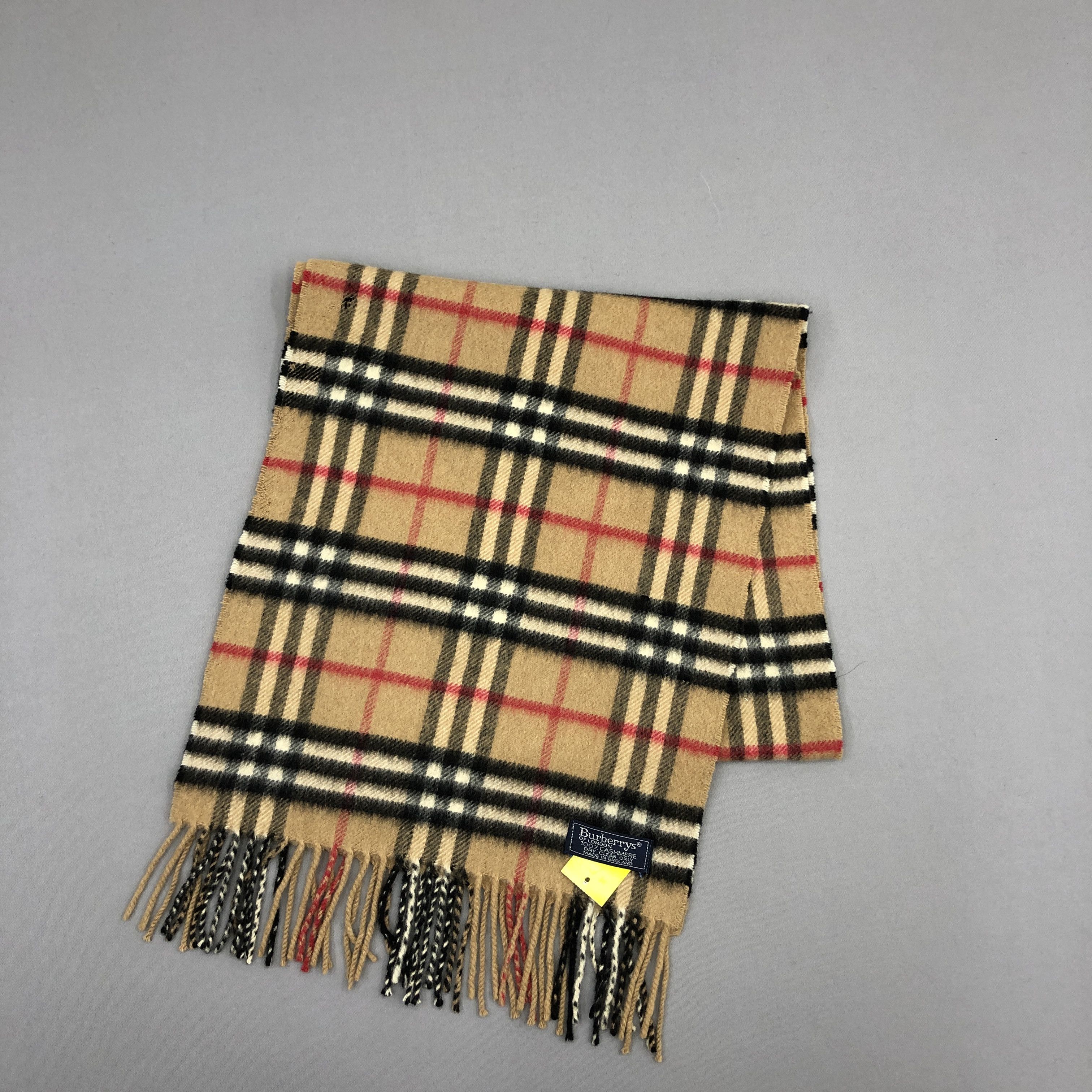 Burberry Vintage Burberry Scarf Muffler Wool Cashmere Scarves Size ONE SIZE - 3 Thumbnail