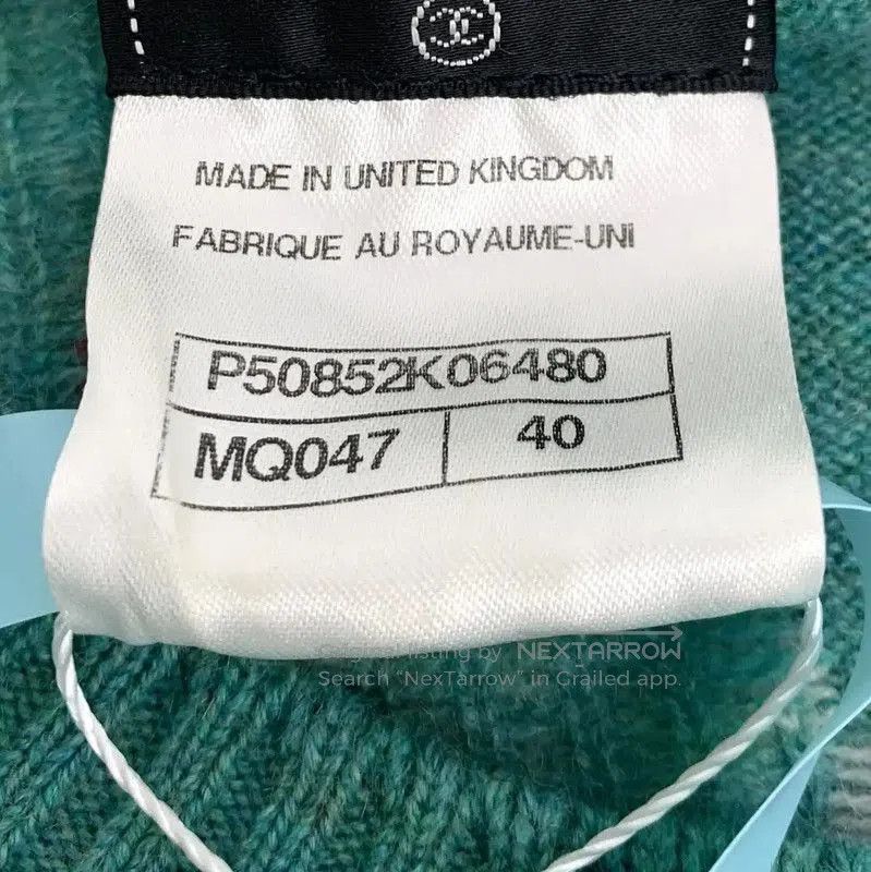 Chanel Chanel Green Cashmere Flower Sweater . Size M / US 6-8 / IT 42-44 - 6 Thumbnail