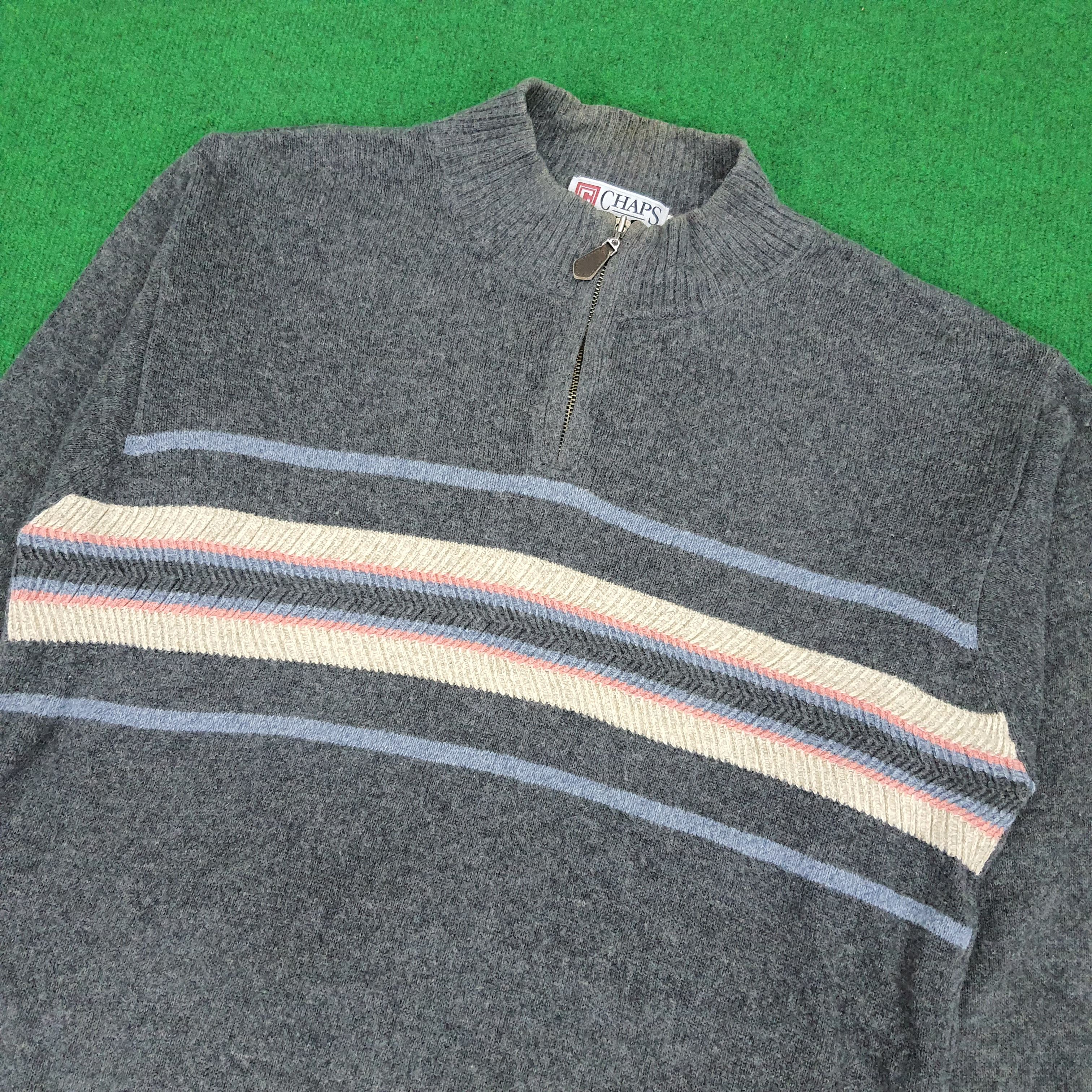 Chaps × Chaps Ralph Lauren Vintage Chaps Ralph Lauren Half Zipper Sweatshirt Size US XXL / EU 58 / 5 - 2 Thumbnail