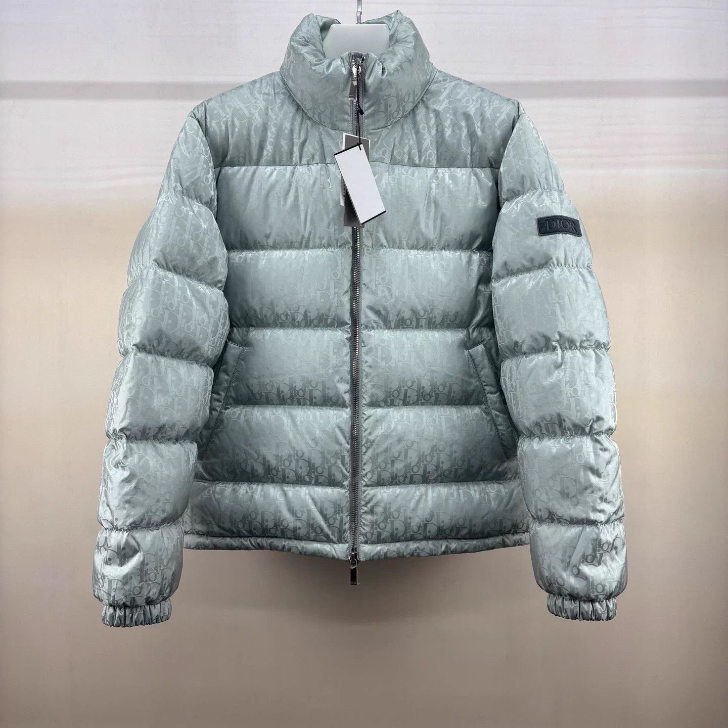 Dior Dior Stand Collar All Over Logo Down Jacket Size 46 Size US S / EU 44-46 / 1 - 1 Thumbnail
