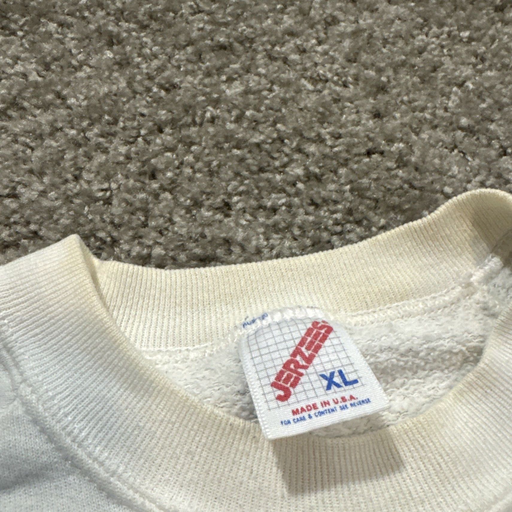 Jerzees VINTAGE 90s Sailboat Sail Art Nautical White Jerzees Crewneck Sweatshirt XL Men Pullover Size US XL / EU 56 / 4 - 5 Thumbnail