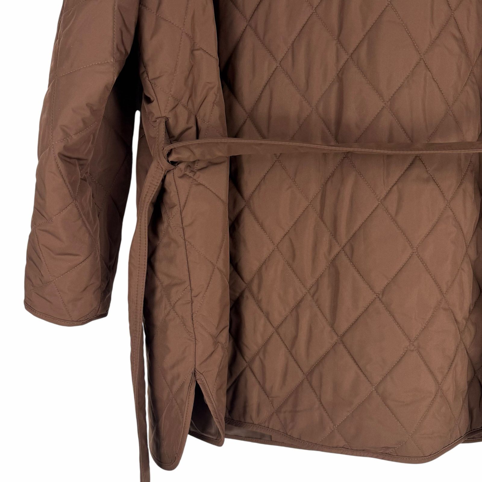 Other Talbots Belted Quilted Snap Button Shirt Jacket Brown 3X Size 3XL / US 20-22 - 11 Thumbnail