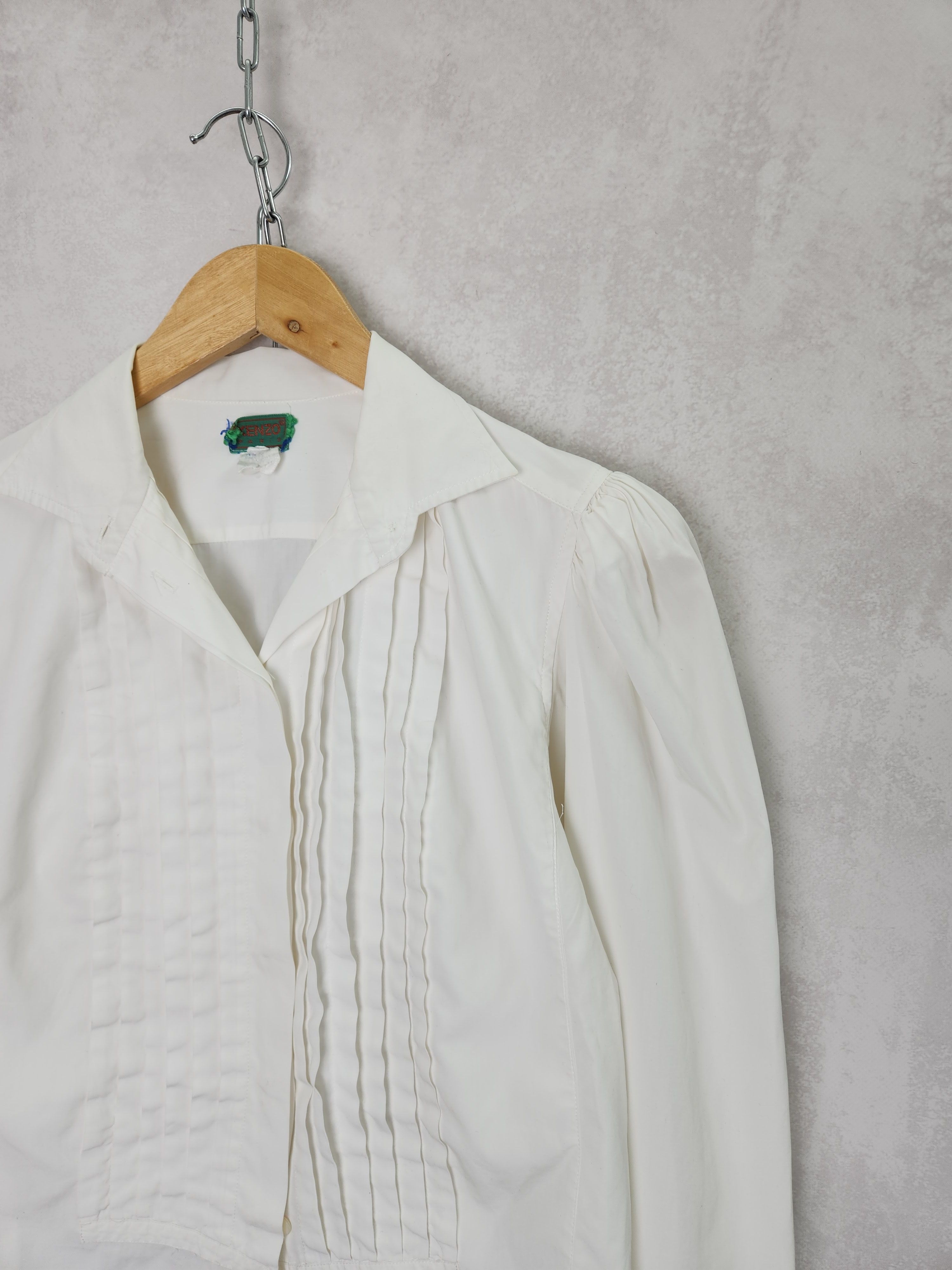 Kenzo Vintage Kenzo Jeans victorian style cotton shirt button ups Size M / US 6-8 / IT 42-44 - 6 Thumbnail