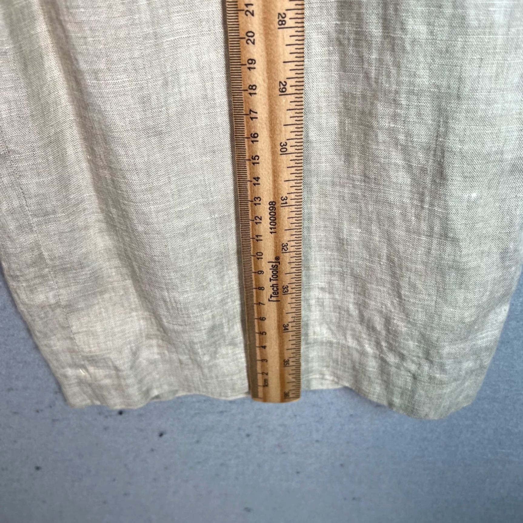 Escada VINTAGE Escada Sport Womens Wide-Leg Pants Beig e Linen Elastic Waist Drawstring 30 Inseam 24 in Ankle Flat Front Regular Size 30 Womens) Size 30" / US 8 / IT 44 - 6 Thumbnail