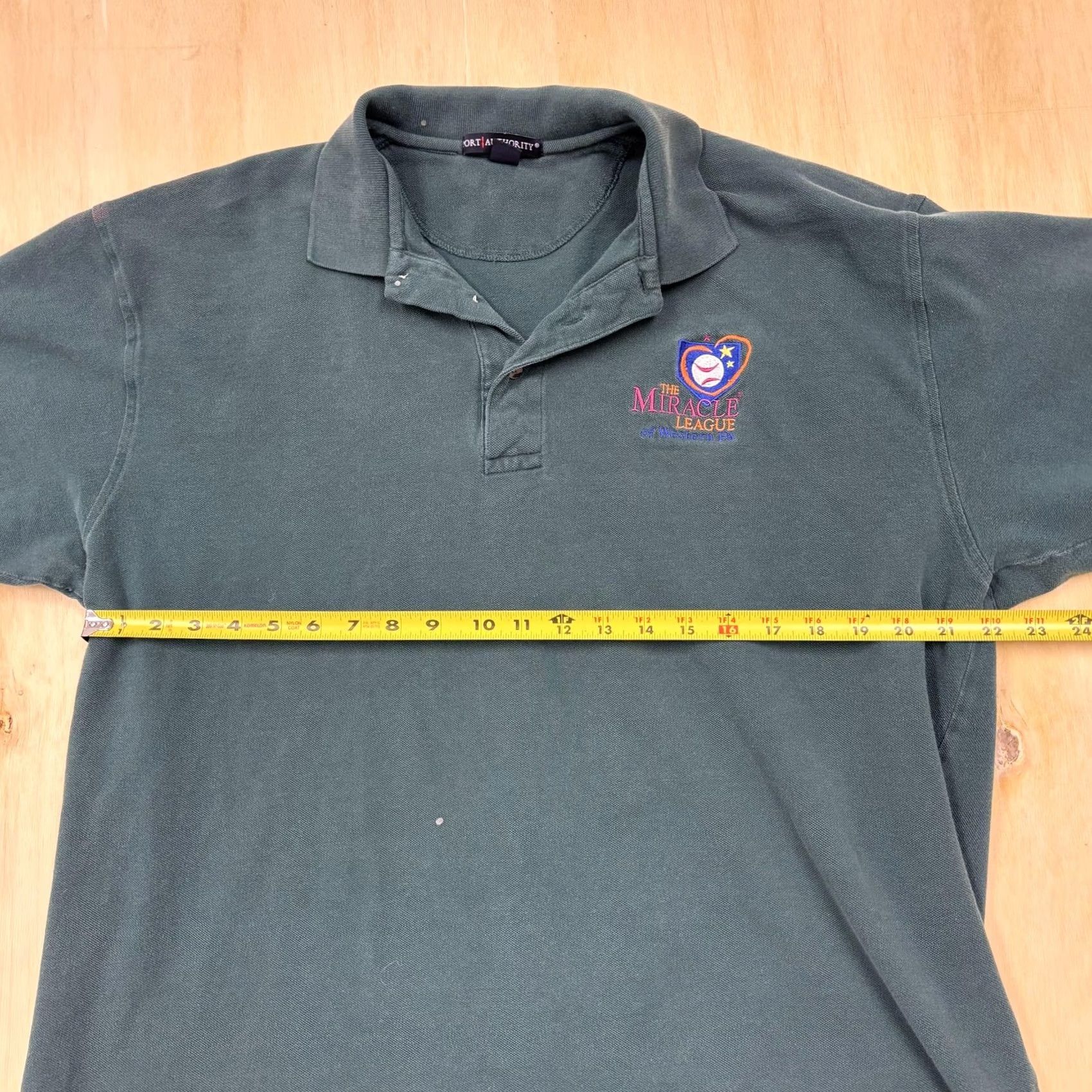 Port Authority Vintage Port Authority Miracle League Polo Shirt Mens 2XL Green Cotton Baseball Logo Shirt Mens 2XL Green Baseball Logo Size US XXL / EU 58 / 5 - 7 Thumbnail