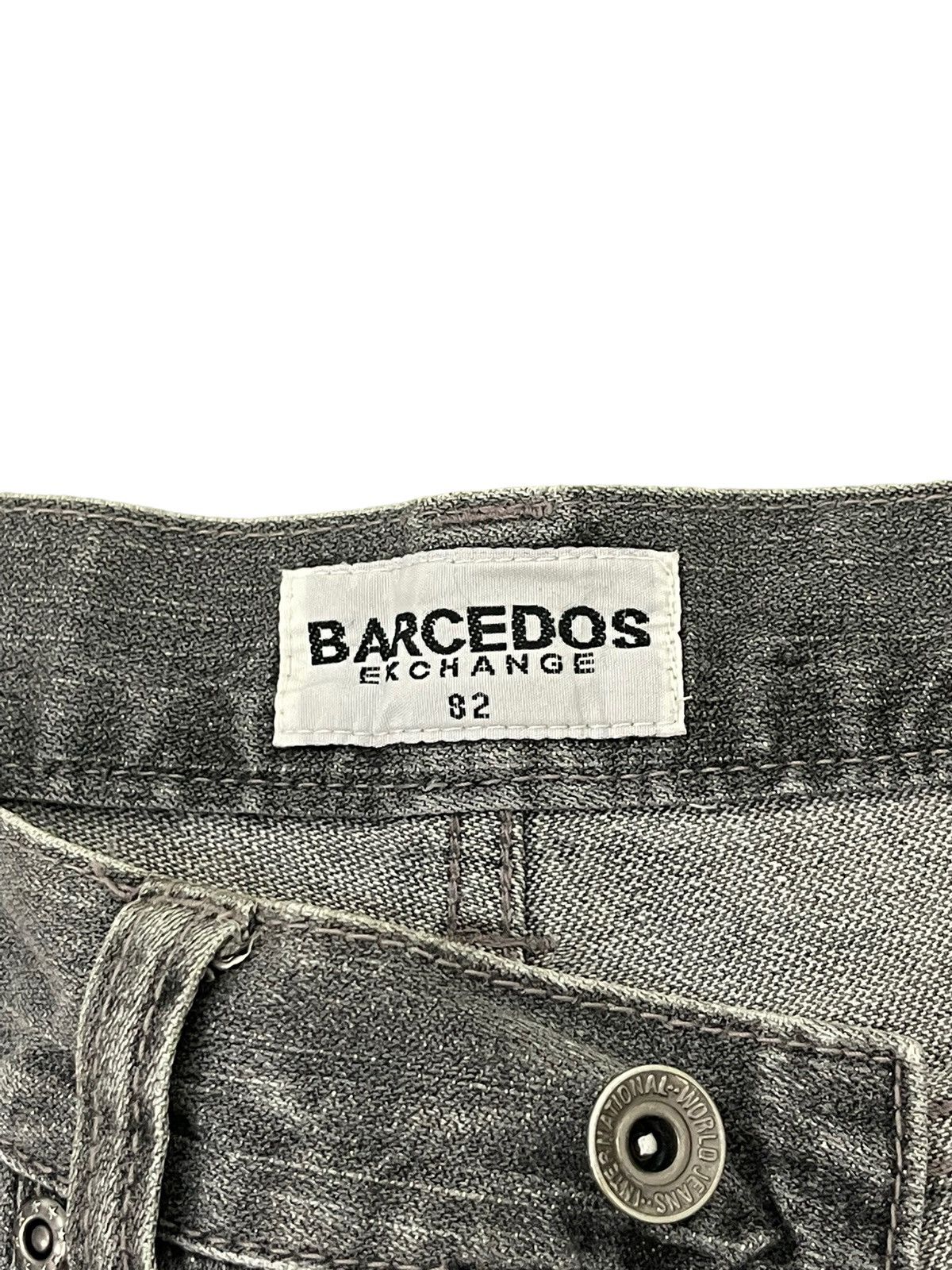 Japanese Brand Flare Jeans Barcedos Faded Distress Boot Cut 8🟦2 Size US 31 - 10 Thumbnail