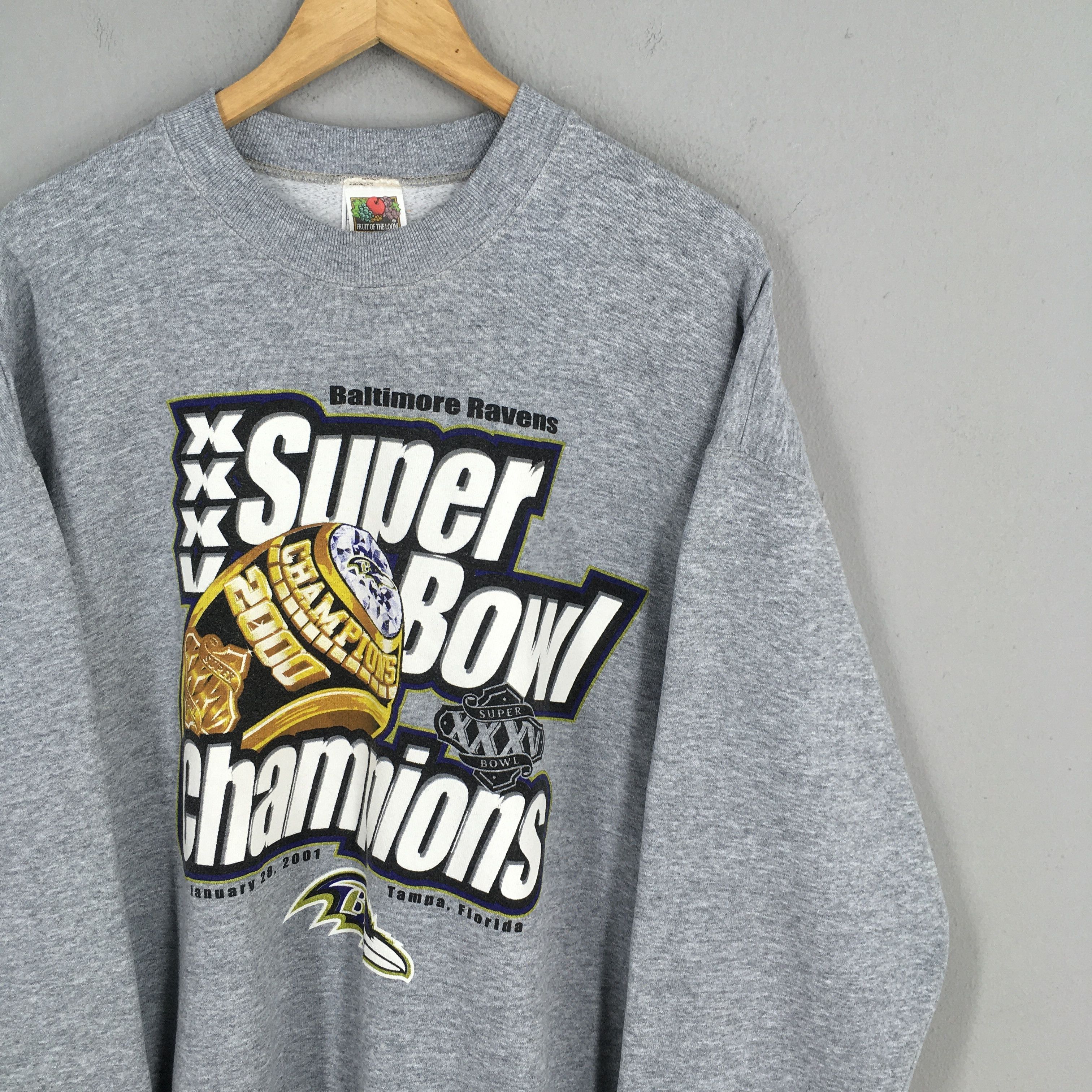 NFL × Vintage Vintage Baltimore Ravens NFL Sweatshirt XLarge Size US XL / EU 56 / 4 - 2 Thumbnail