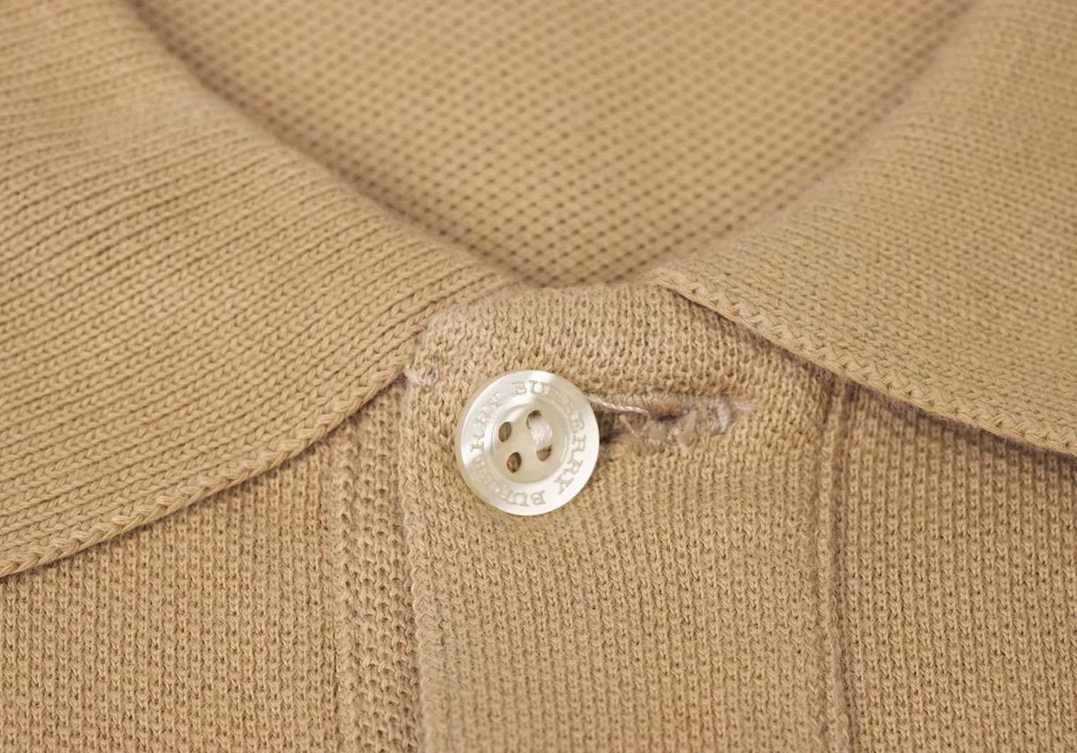 Burberry Embroidered Short Sleeve Polo Shirt in Beige L Size US L / EU 52-54 / 3 - 6 Thumbnail
