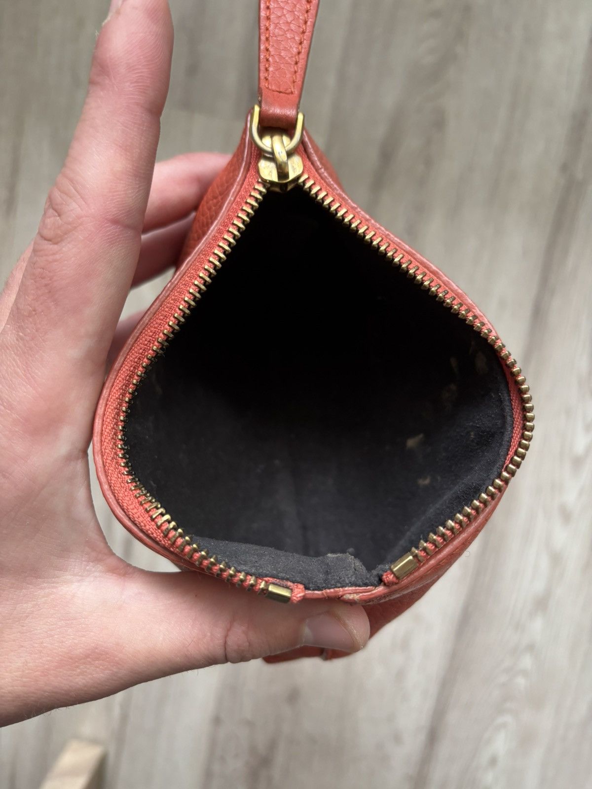 Burberry Burberry Orange Grain Leather Cosmetic Pouch – ROSCROM215CR Size ONE SIZE - 18 Thumbnail