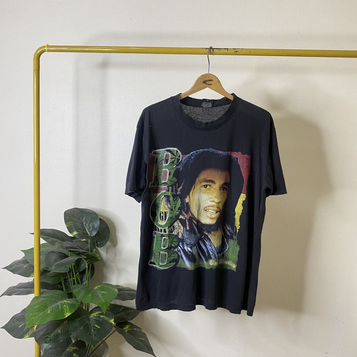 Bob Marley Vintage 1990s Bob Marley Rap Tees Design Reggae T Shirt Size US L / EU 52-54 / 3 - 1 Thumbnail